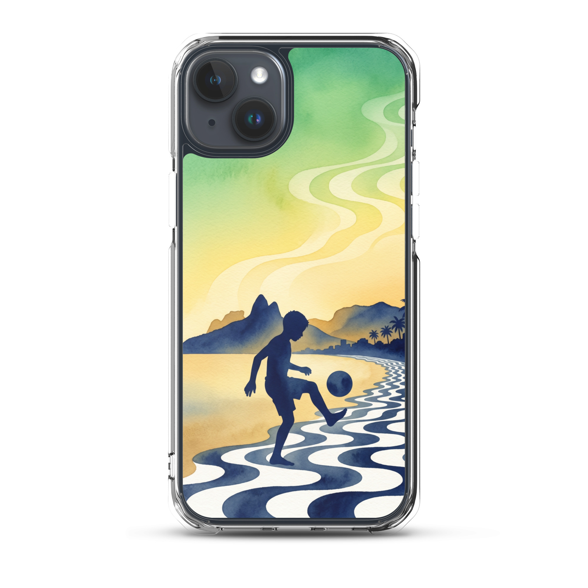 Brazil - Children Playing With a Ball - Clear iPhone Case - Image 6