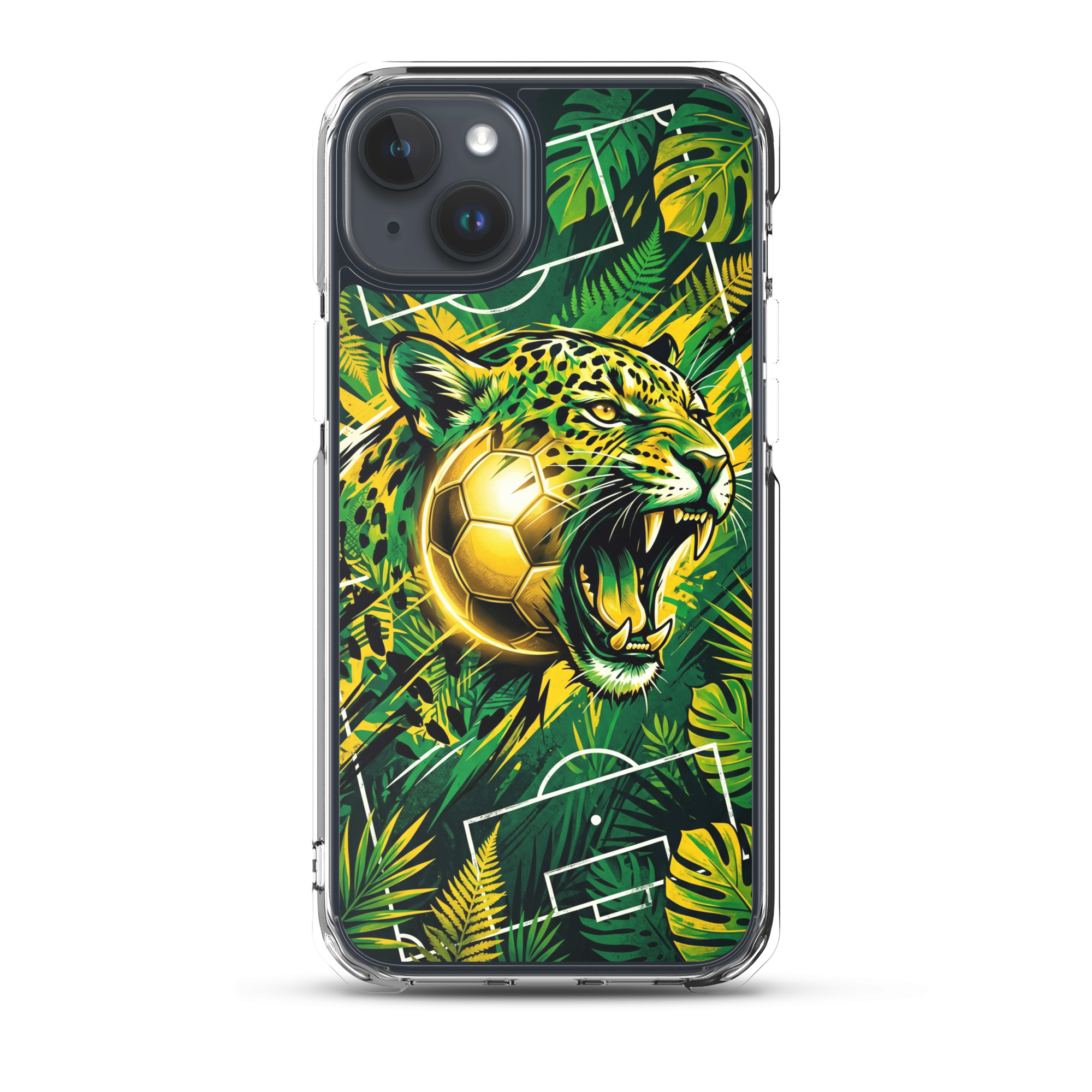 Brazil - Tiger and Ball - Clear iPhone Case - Image 6