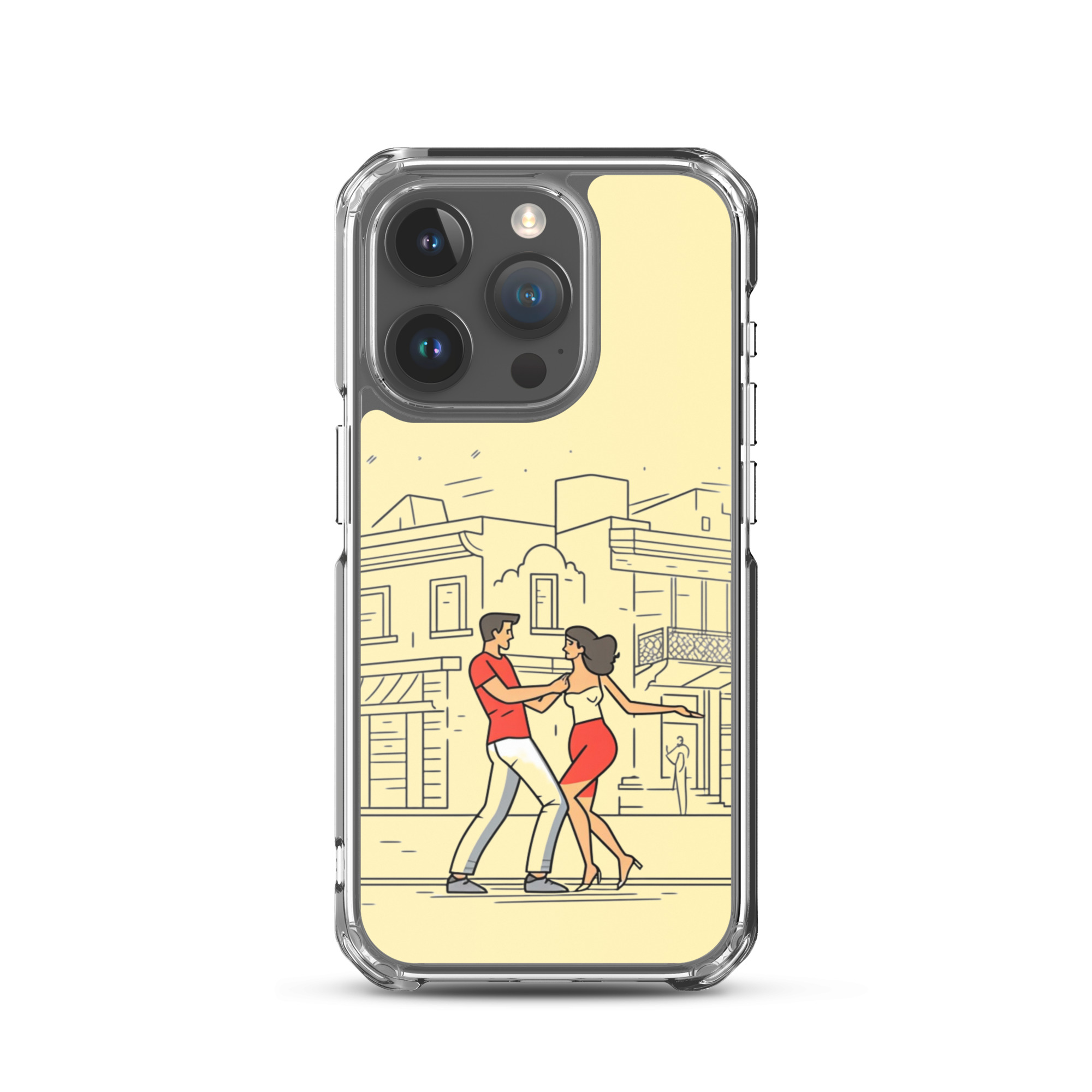 Couple Dancing Bachata - Clear iPhone Case - Image 8