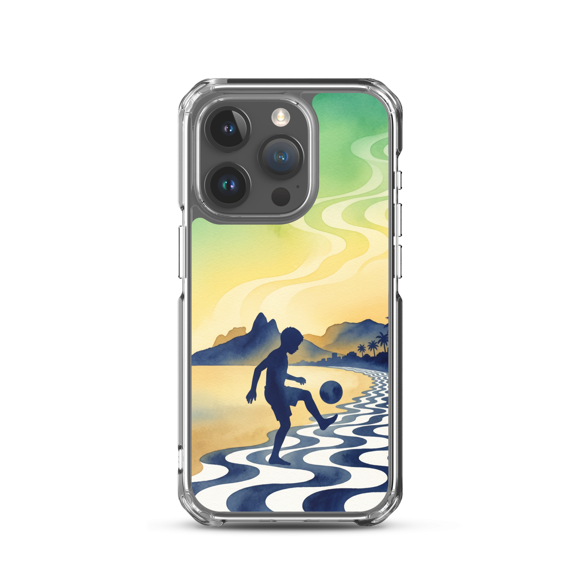 Brazil - Children Playing With a Ball - Clear iPhone Case - Image 8