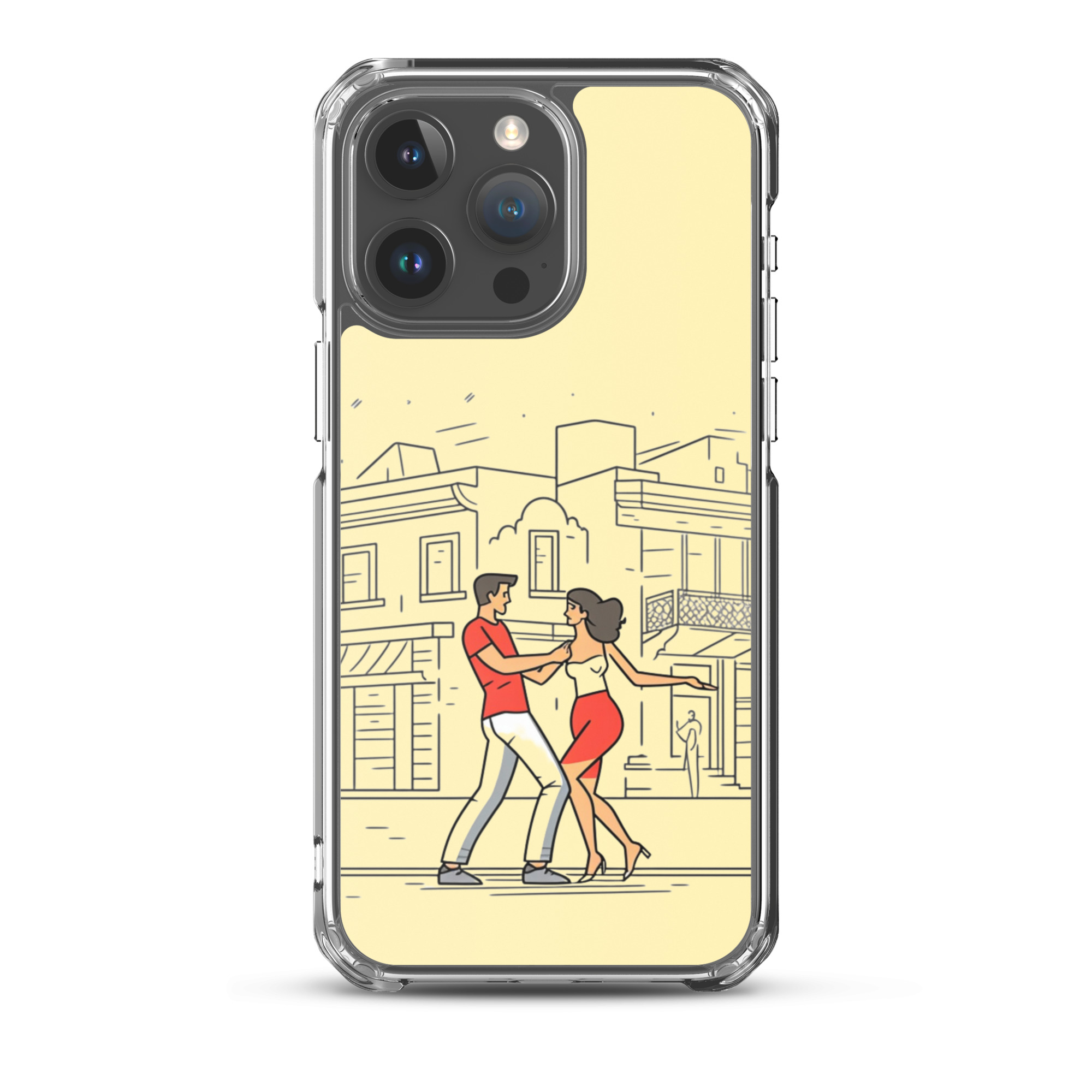 Couple Dancing Bachata - Clear iPhone Case - Image 7