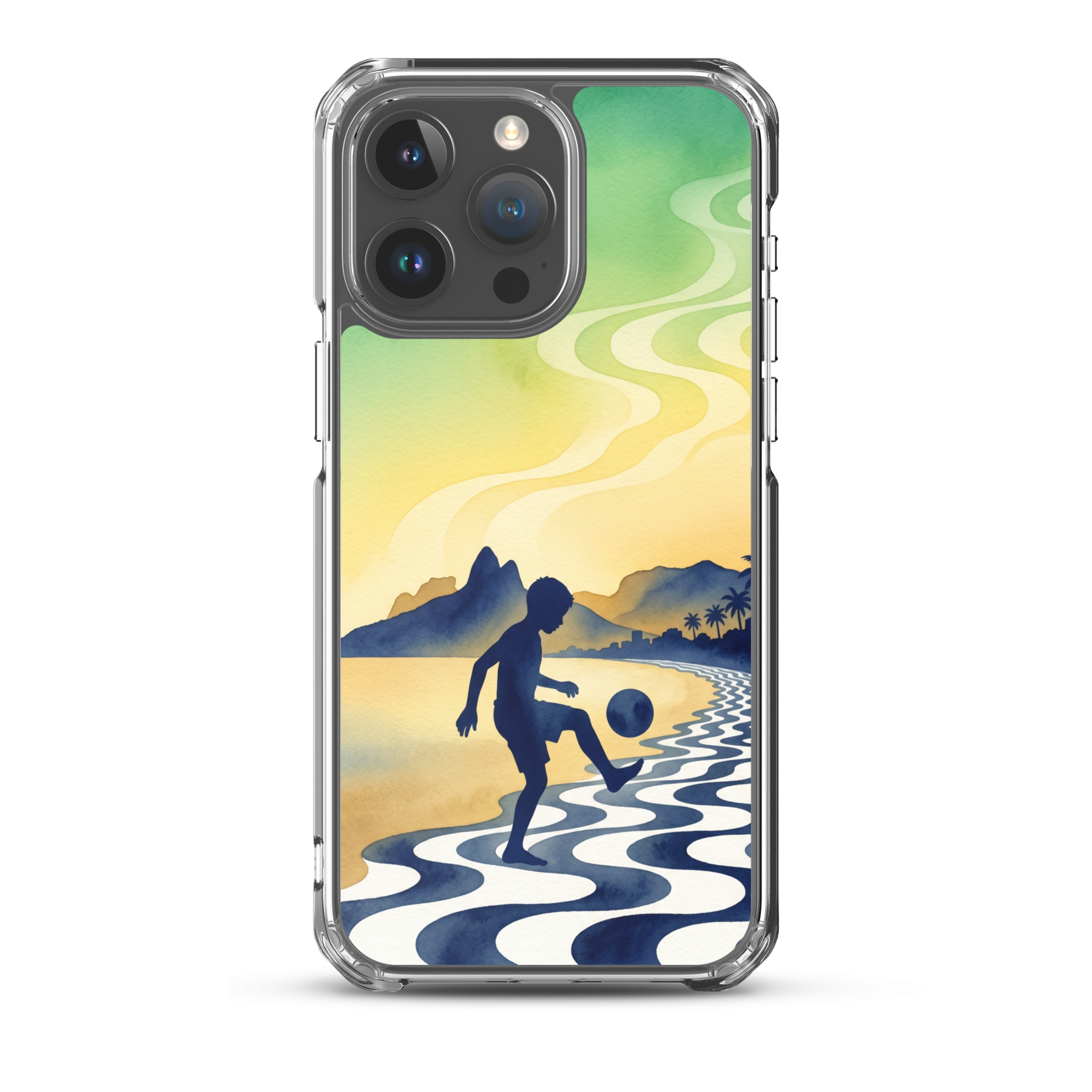 Brazil - Children Playing With a Ball - Clear iPhone Case - Image 7