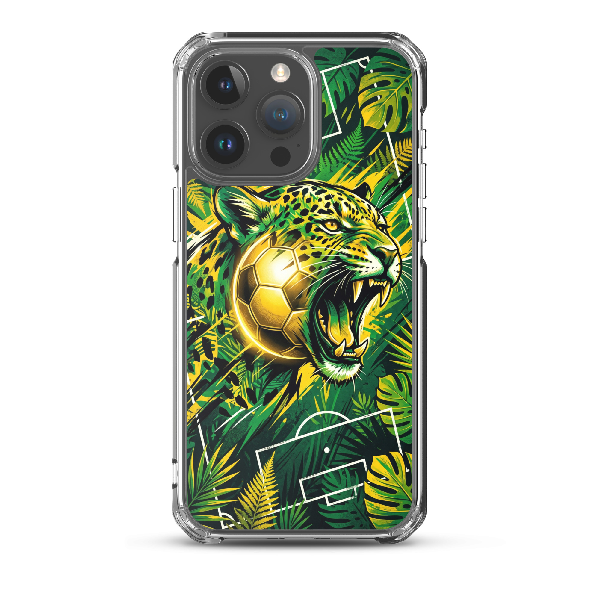 Brazil - Tiger and Ball - Clear iPhone Case - Image 7