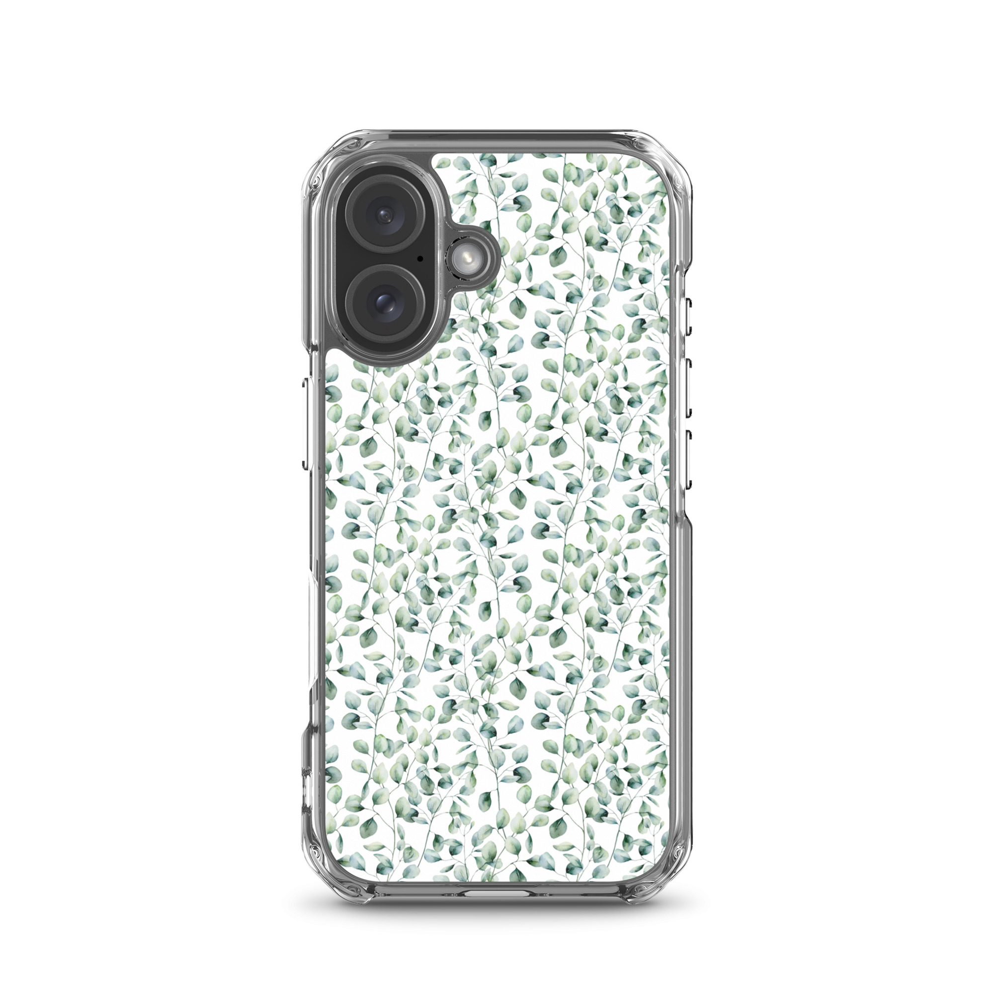 Thin Branch and Green Leaves - Clear iPhone Case - Image 13