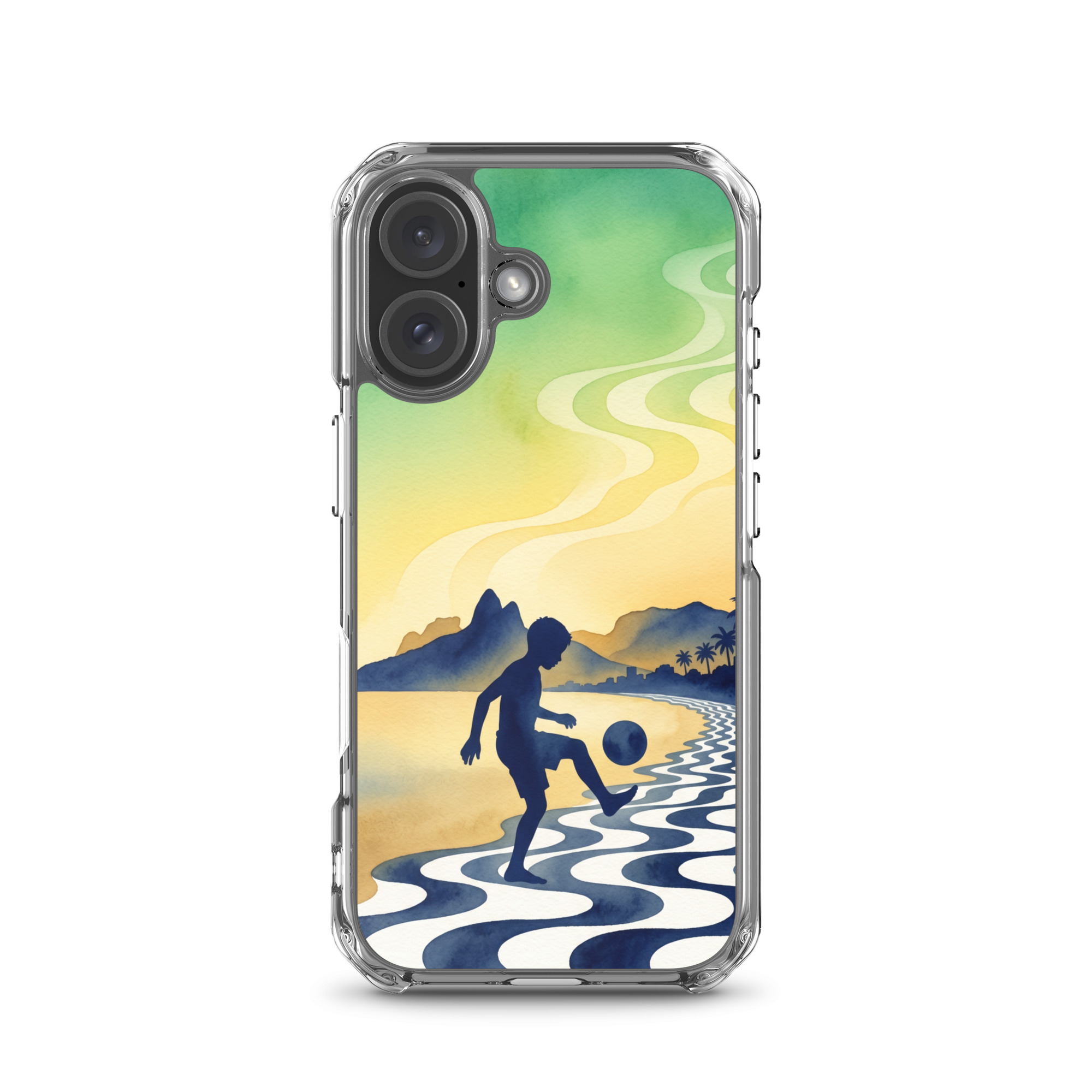 Brazil - Children Playing With a Ball - Clear iPhone Case - Image 13