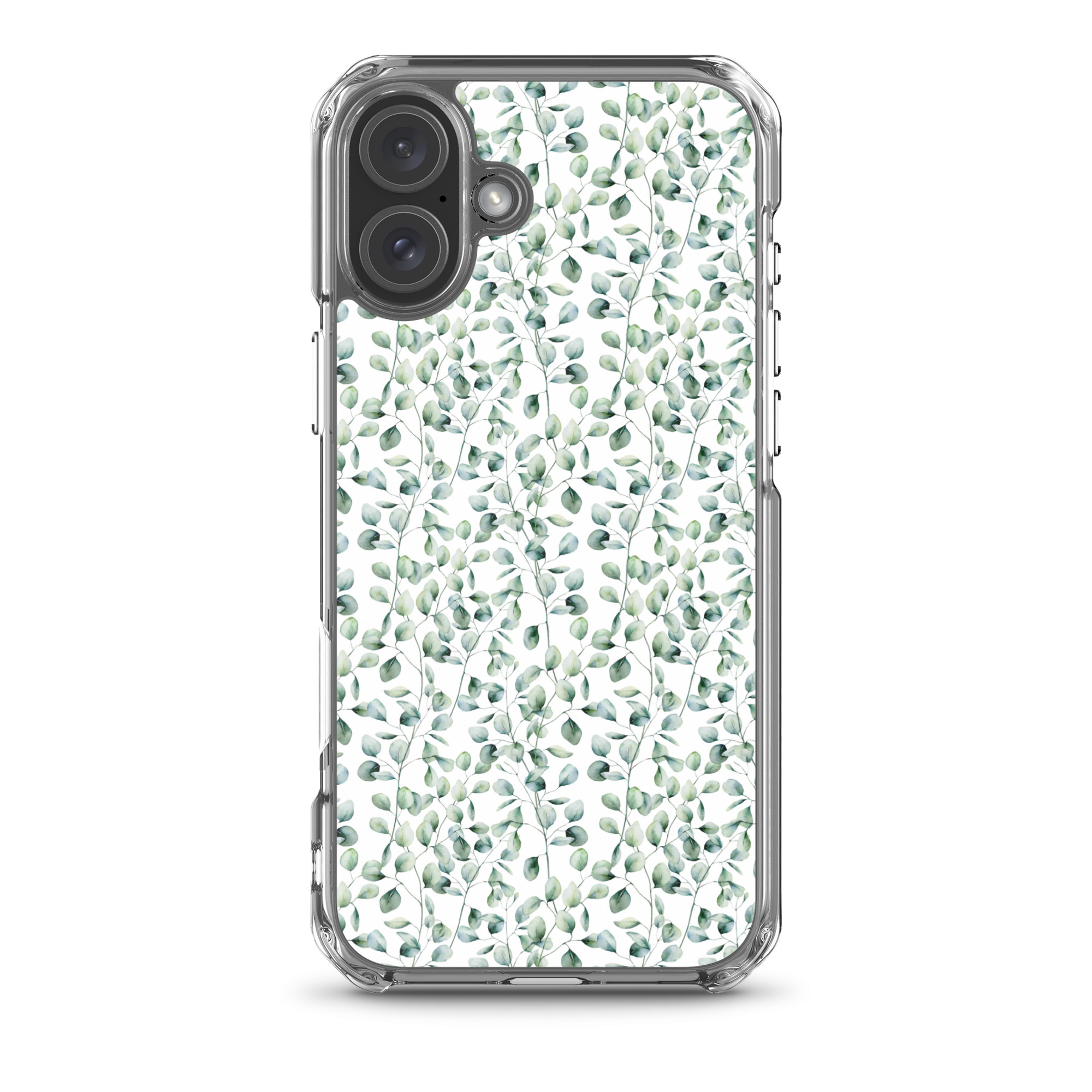 Thin Branch and Green Leaves - Clear iPhone Case - Image 10