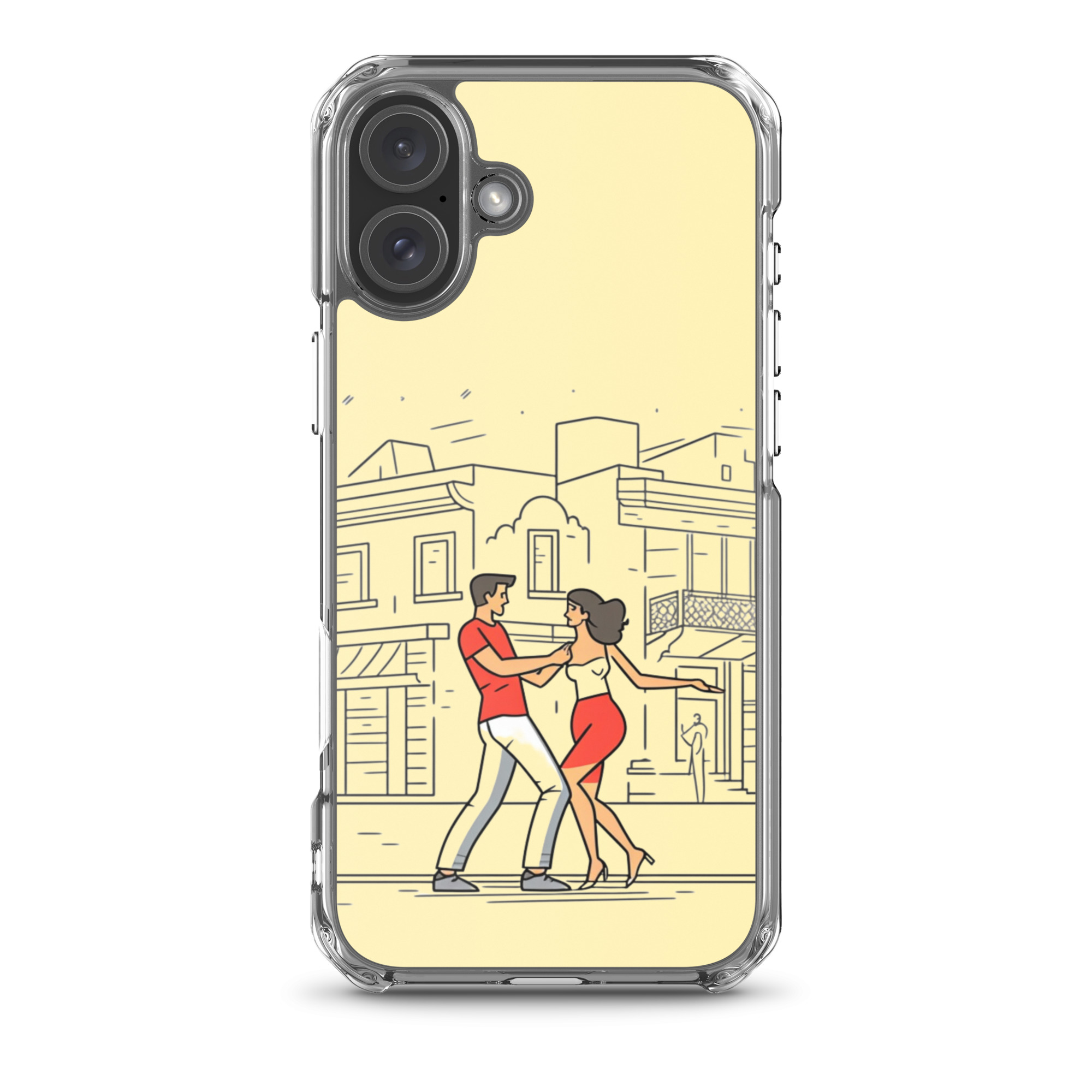 Couple Dancing Bachata - Clear iPhone Case - Image 10