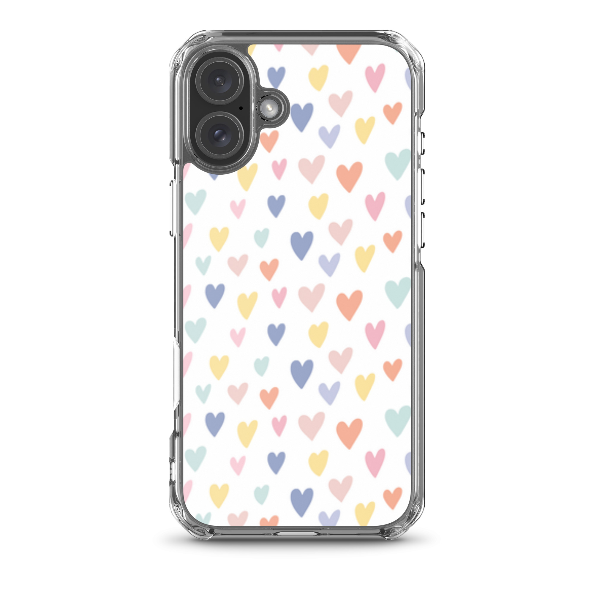 Colorful Little Hearts - Clear iPhone Case - Image 10