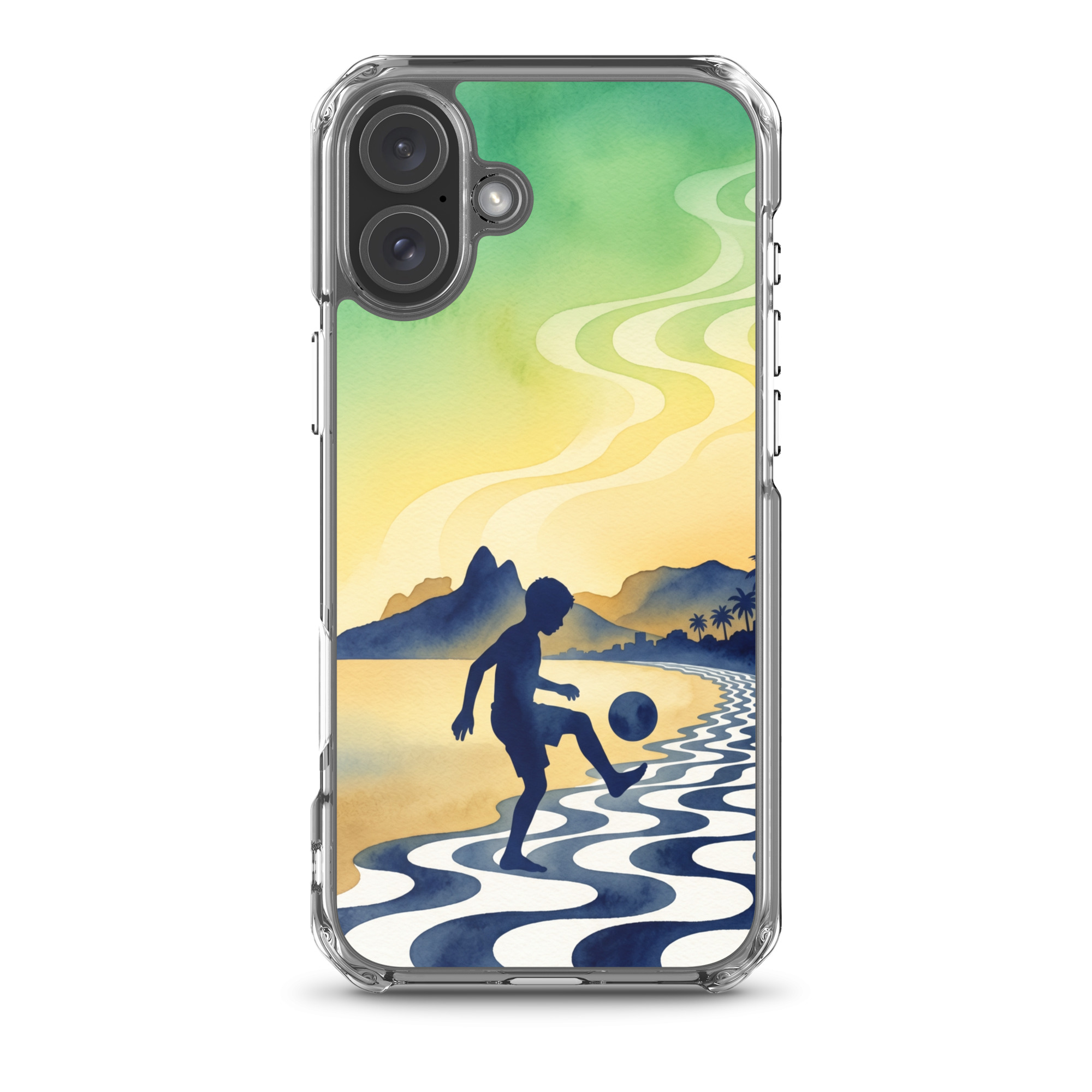 Brazil - Children Playing With a Ball - Clear iPhone Case - Image 10