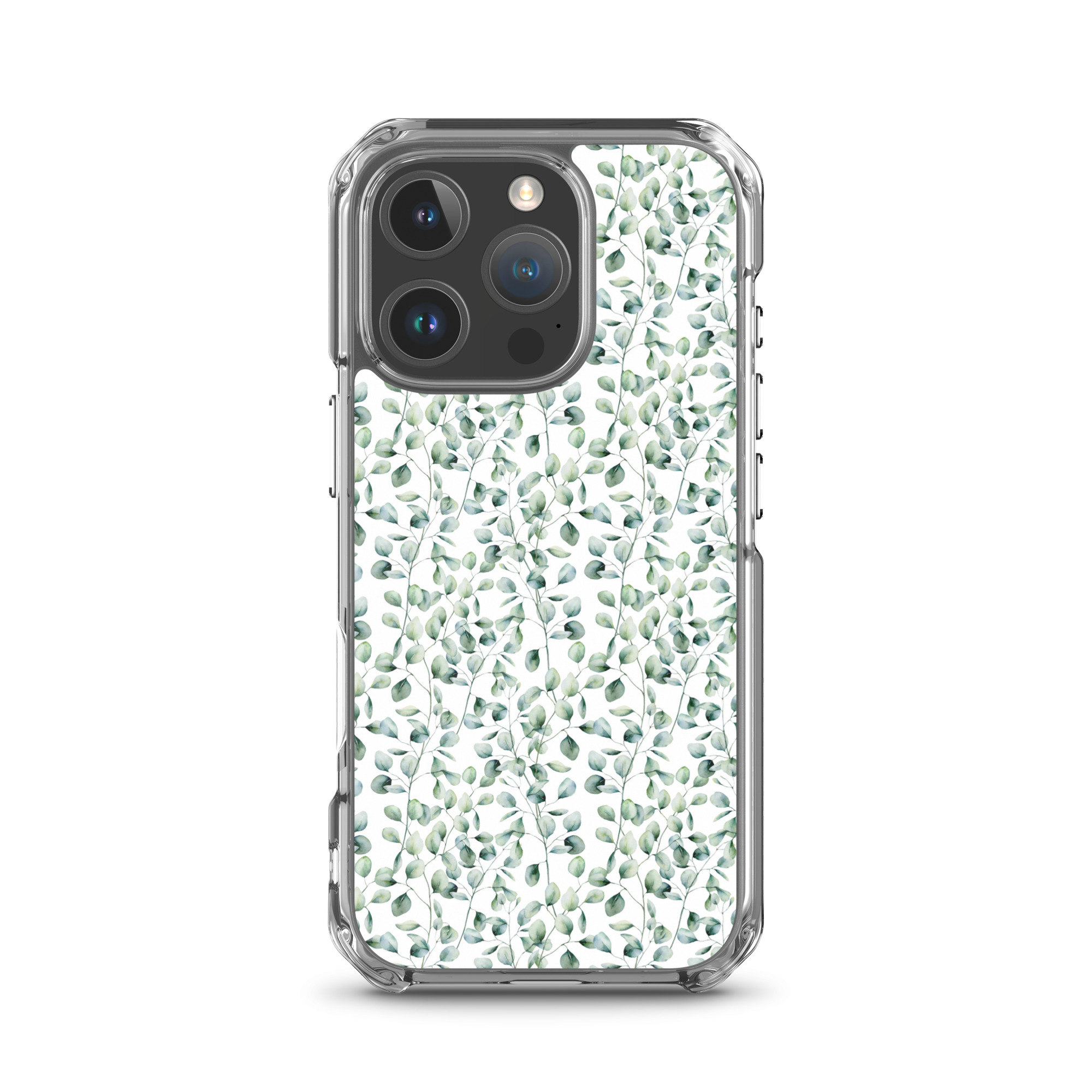 Thin Branch and Green Leaves - Clear iPhone Case - Image 12