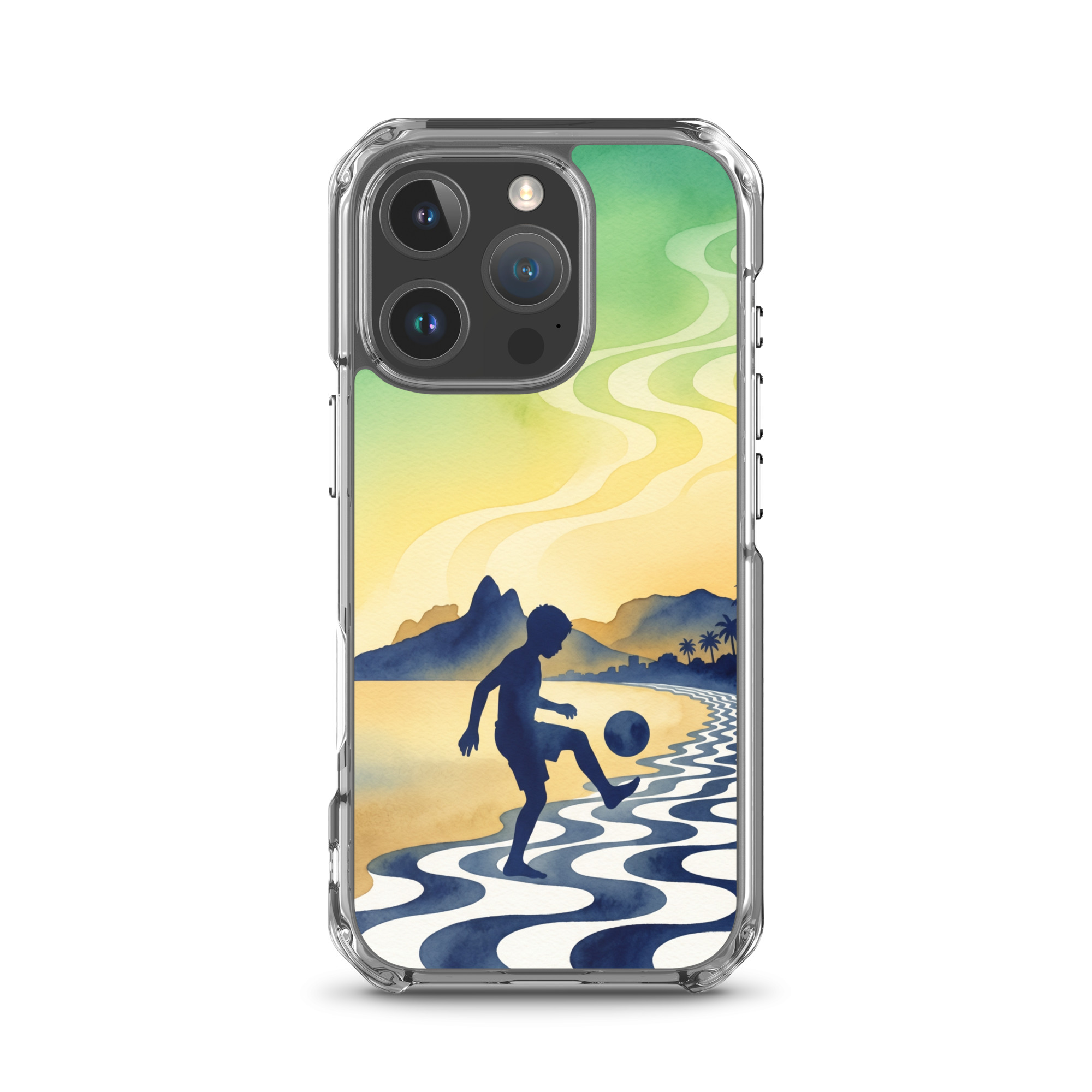 Brazil - Children Playing With a Ball - Clear iPhone Case - Image 12