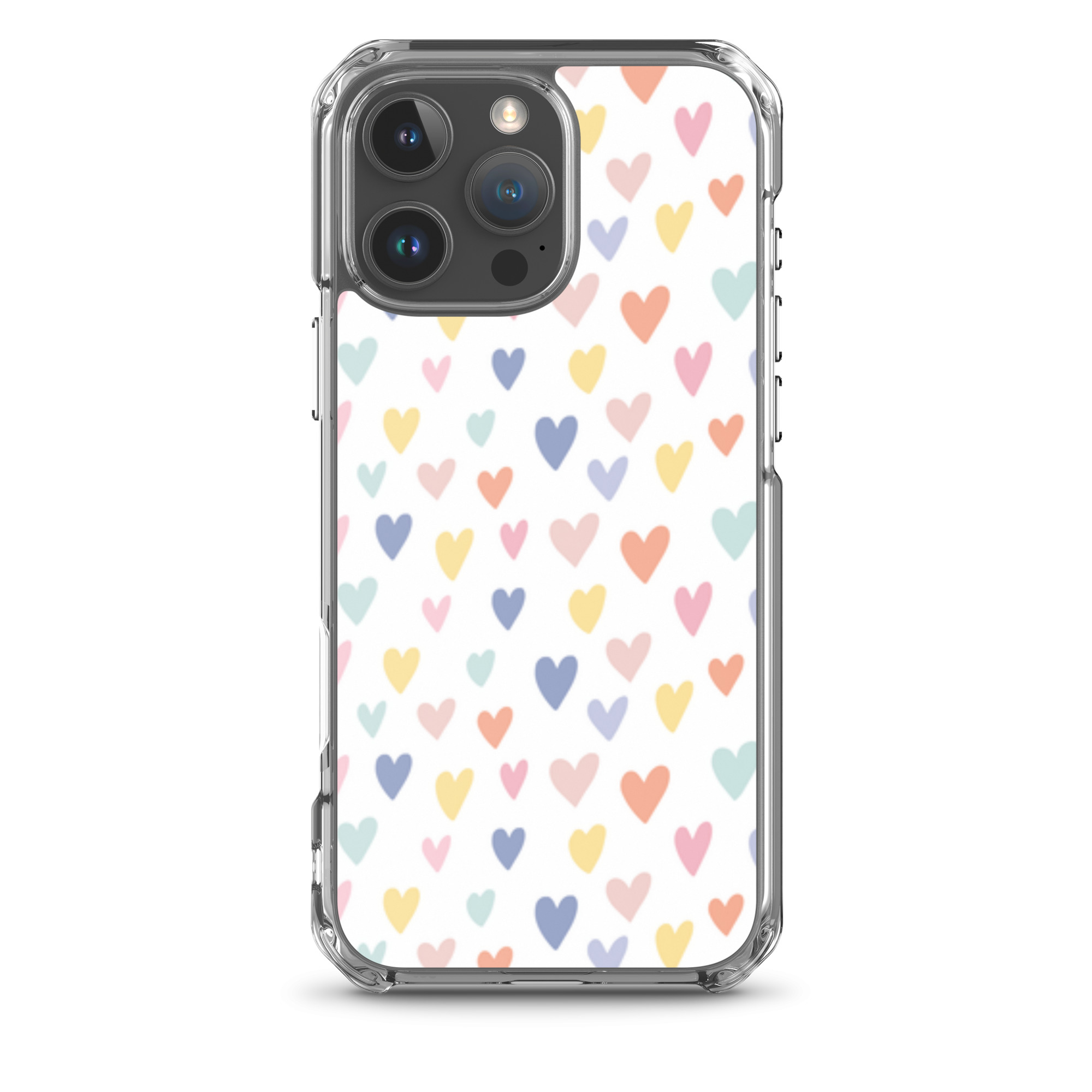 Colorful Little Hearts - Clear iPhone Case - Image 11