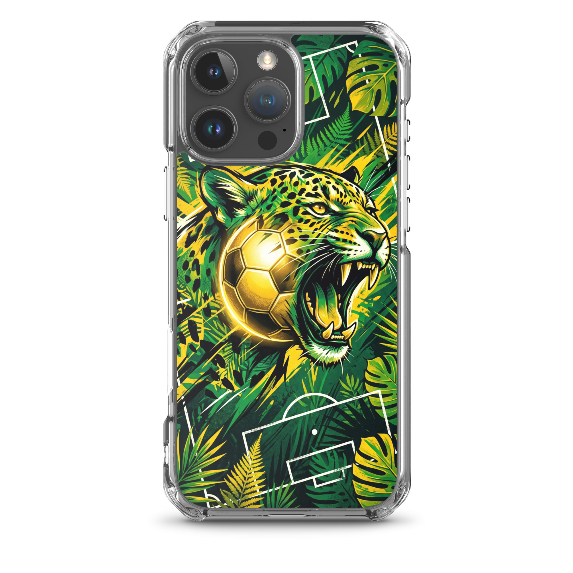 Brazil - Tiger and Ball - Clear iPhone Case - Image 11