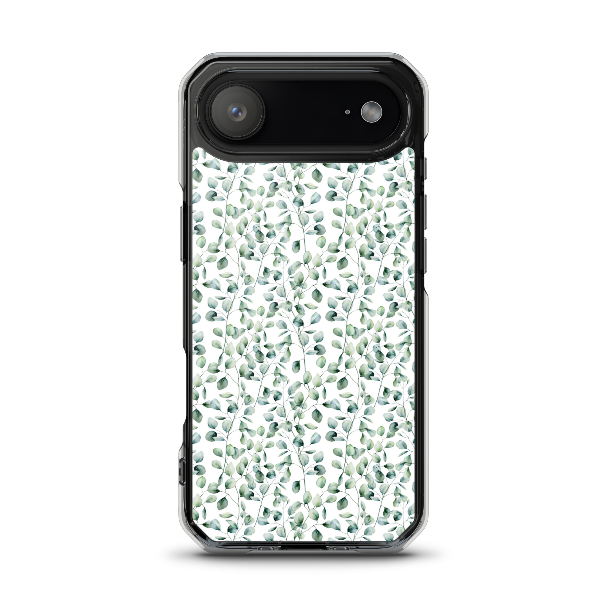 Thin Branch and Green Leaves - Clear iPhone Case - Image 14