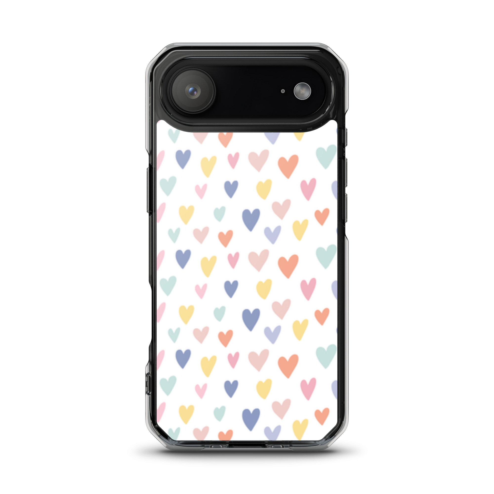 Colorful Little Hearts - Clear iPhone Case - Image 14