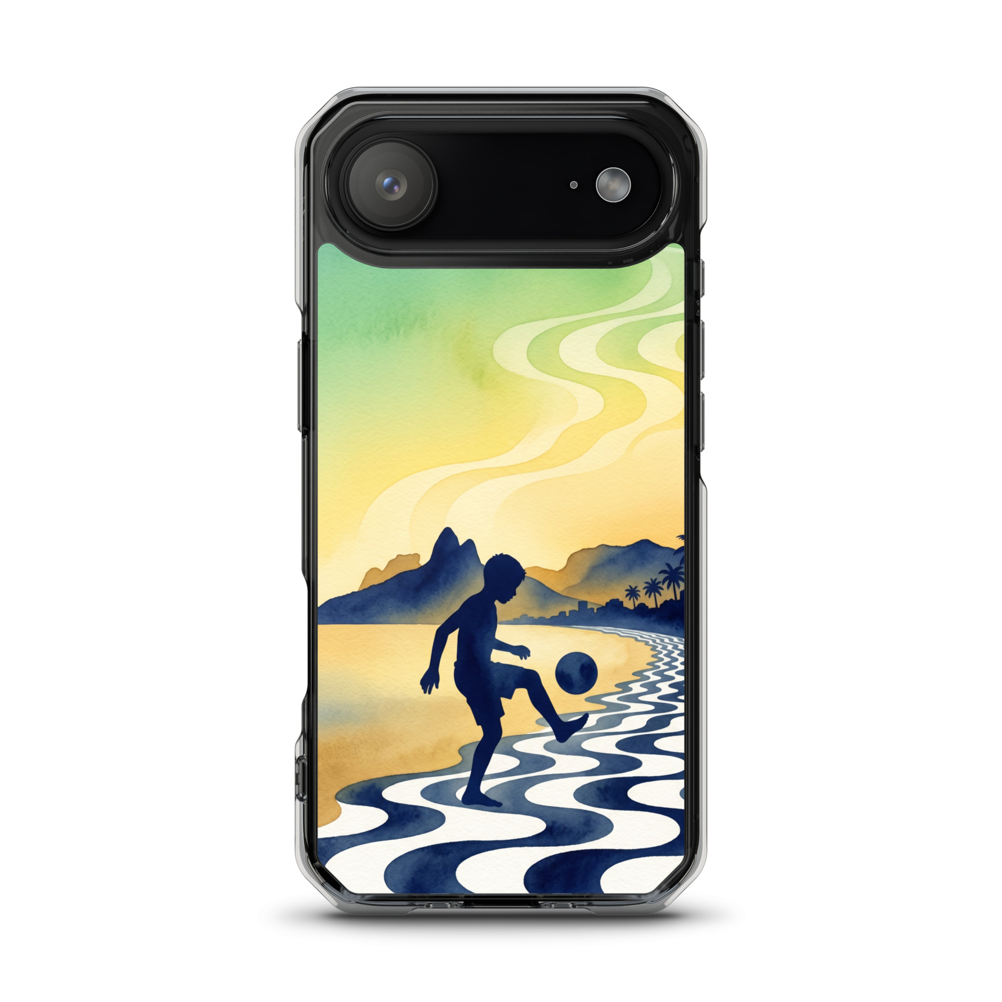 Brazil - Children Playing With a Ball - Clear iPhone Case - Image 14
