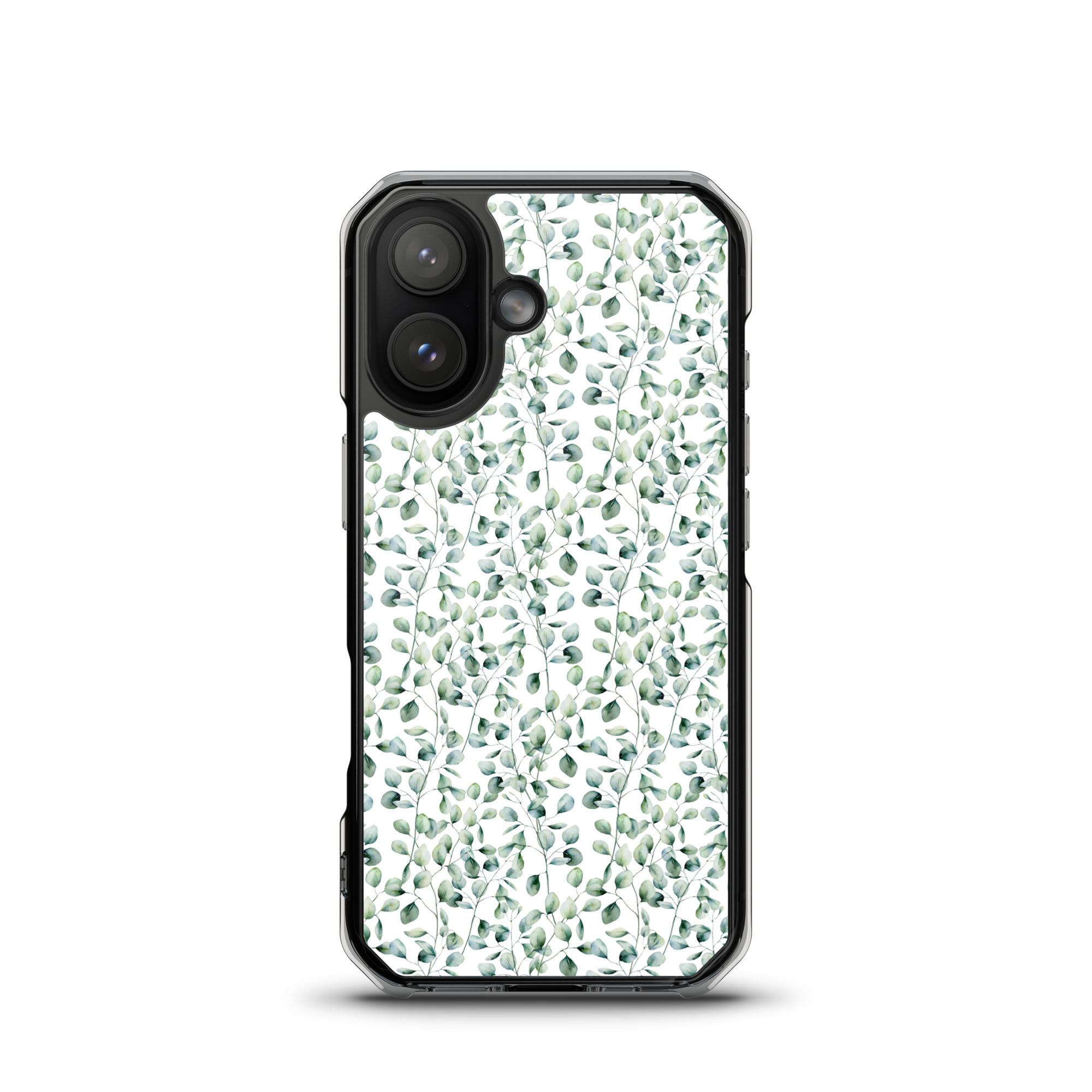 Thin Branch and Green Leaves - Clear iPhone Case - Image 16