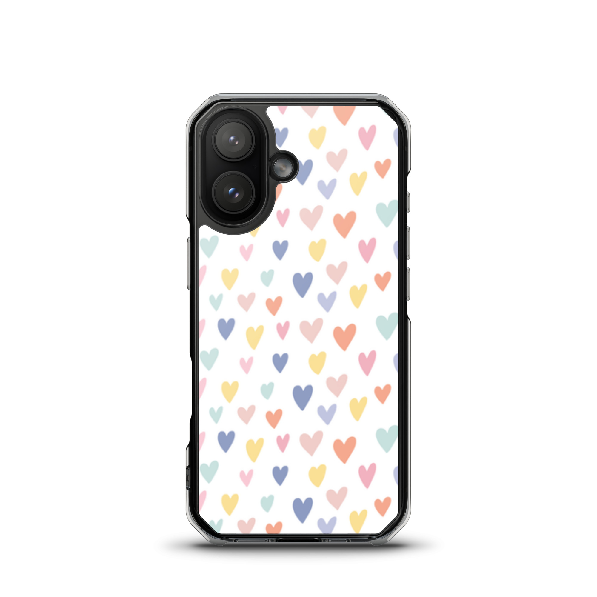 Colorful Little Hearts - Clear iPhone Case - Image 16