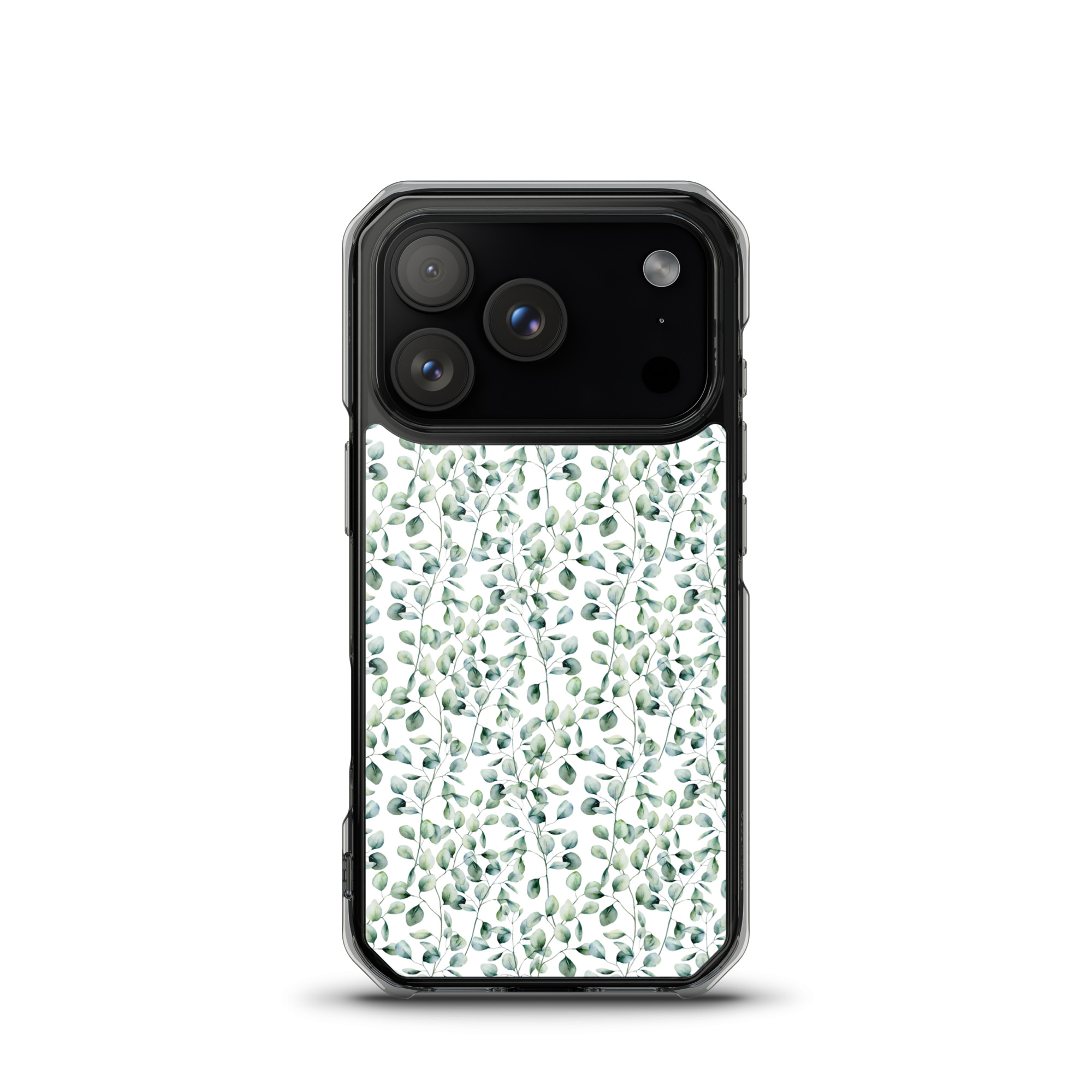 Thin Branch and Green Leaves - Clear iPhone Case - Image 15
