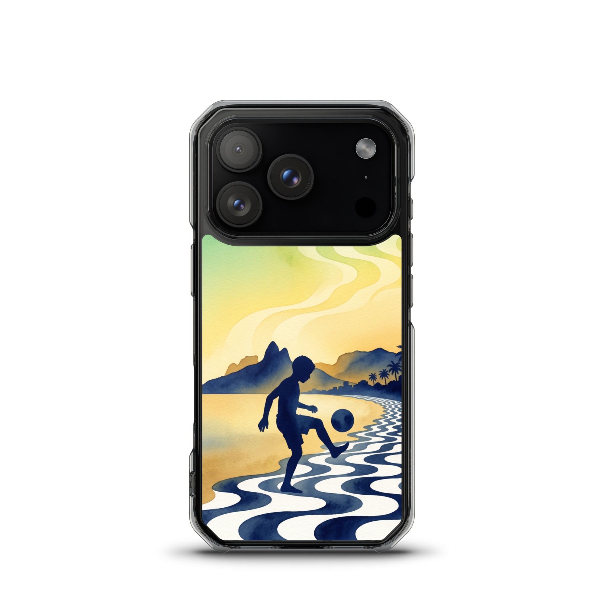 Brazil - Children Playing With a Ball - Clear iPhone Case - Image 15