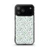 Thin Branch and Green Leaves - Clear iPhone Case
