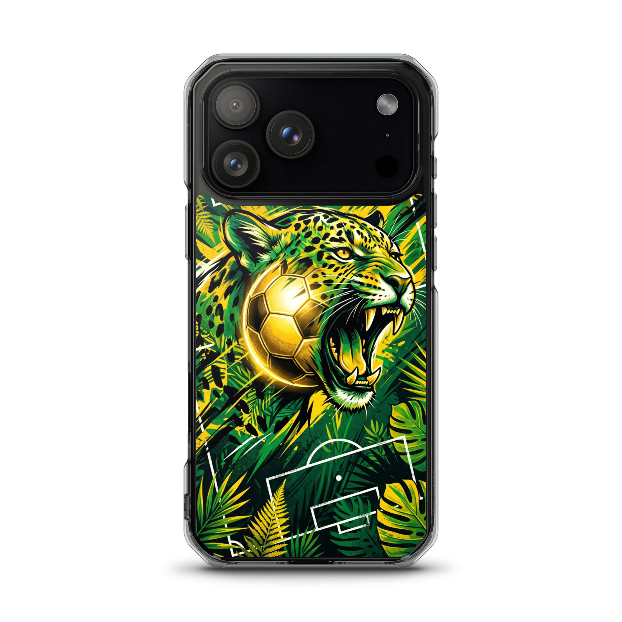 Brazil - Tiger and Ball - Clear iPhone Case