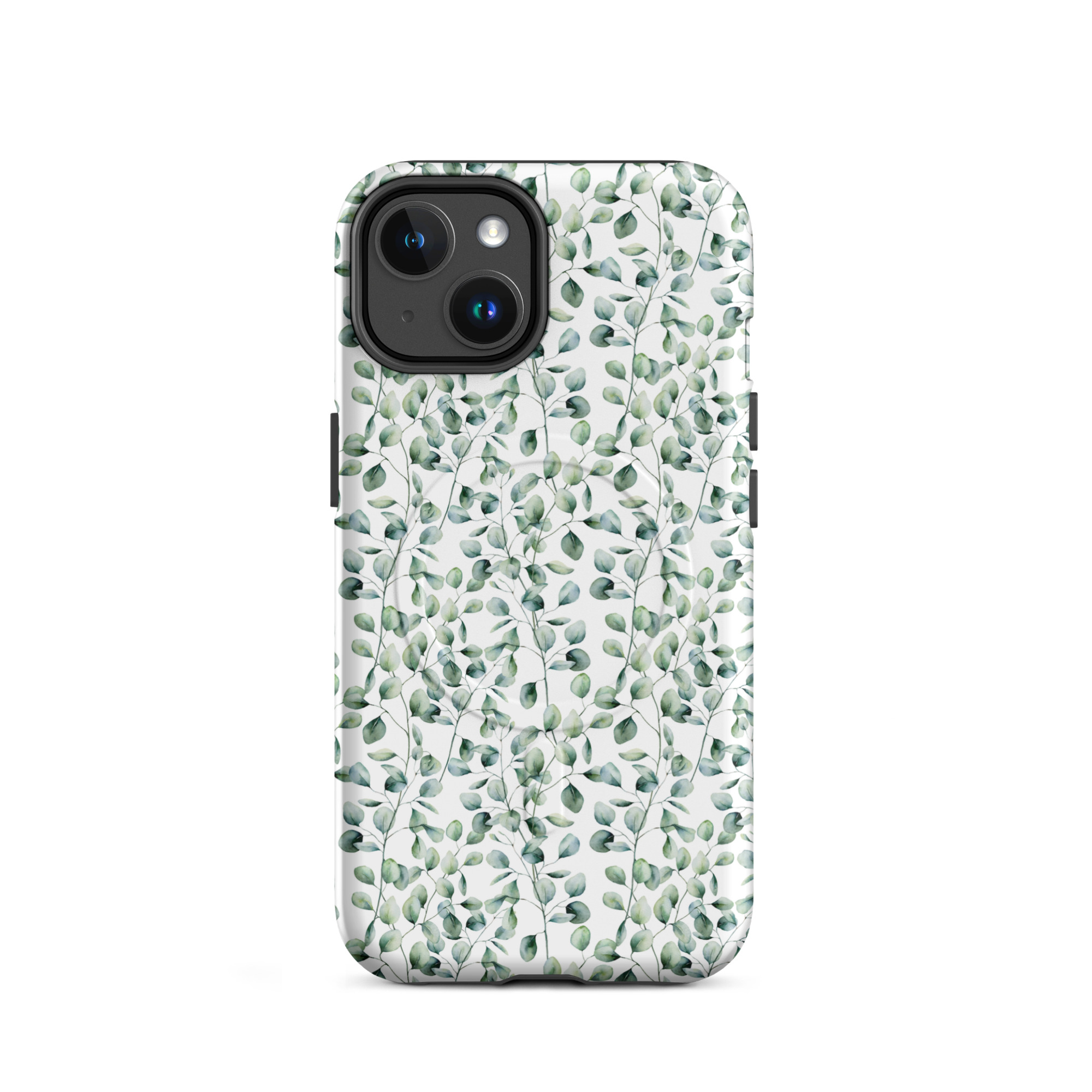 Thin Branch and Green Leaves - Tough iPhone Case - Image 2