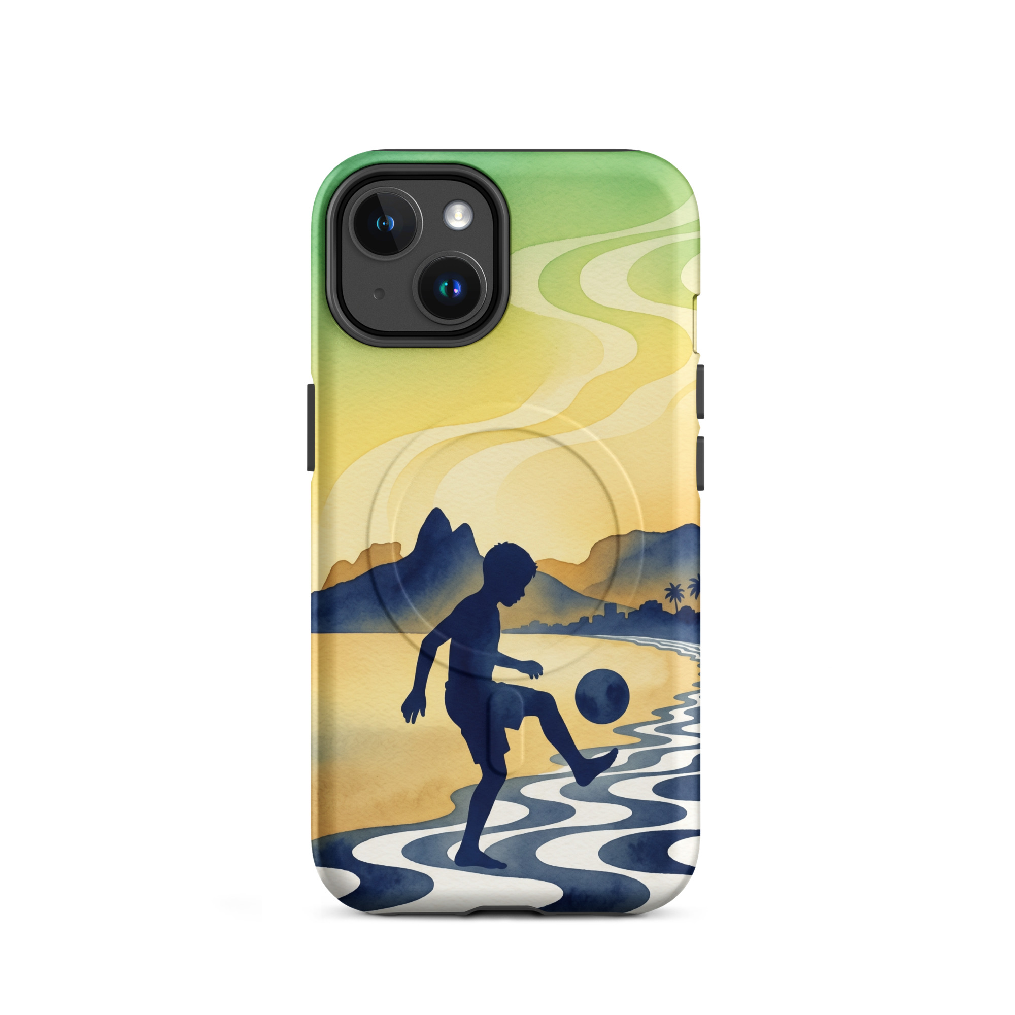 Brazil - Children Playing With a Ball - Tough iPhone Case - Image 2