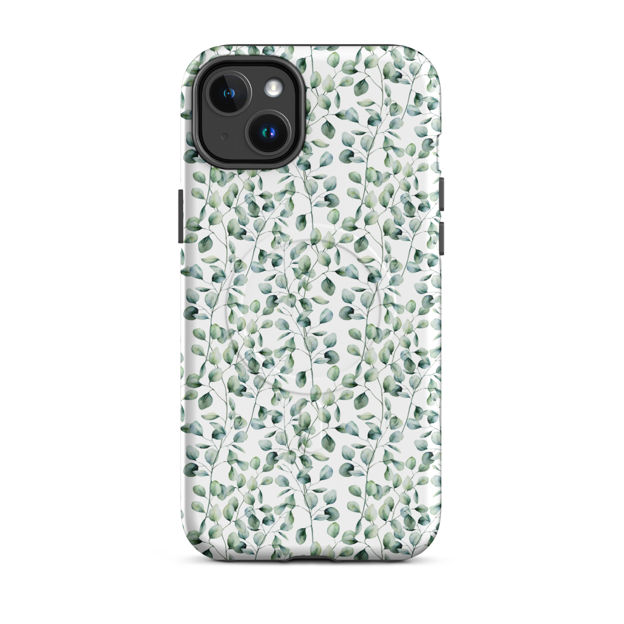 Thin Branch and Green Leaves - Tough iPhone Case - Image 3