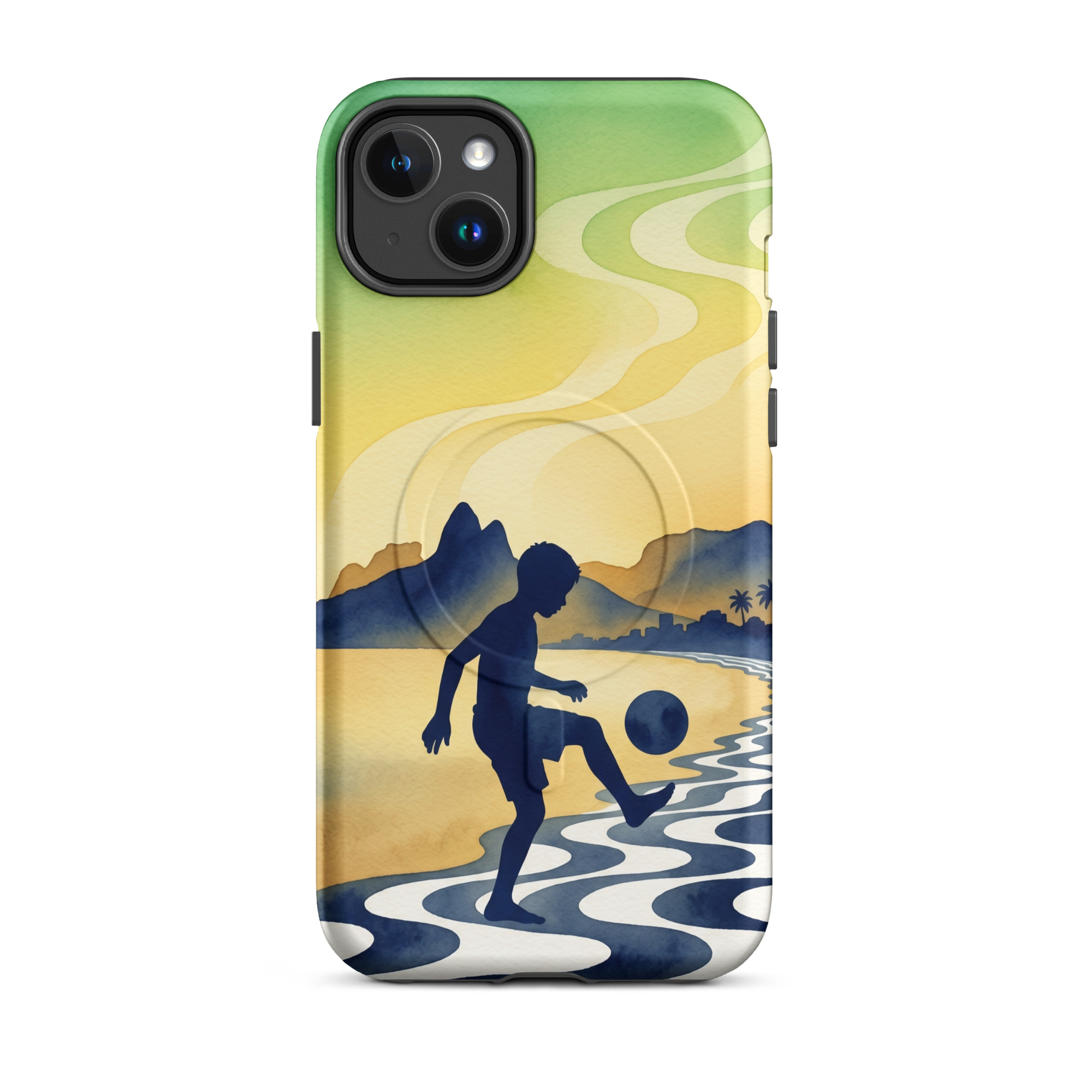 Brazil - Children Playing With a Ball - Tough iPhone Case - Image 3