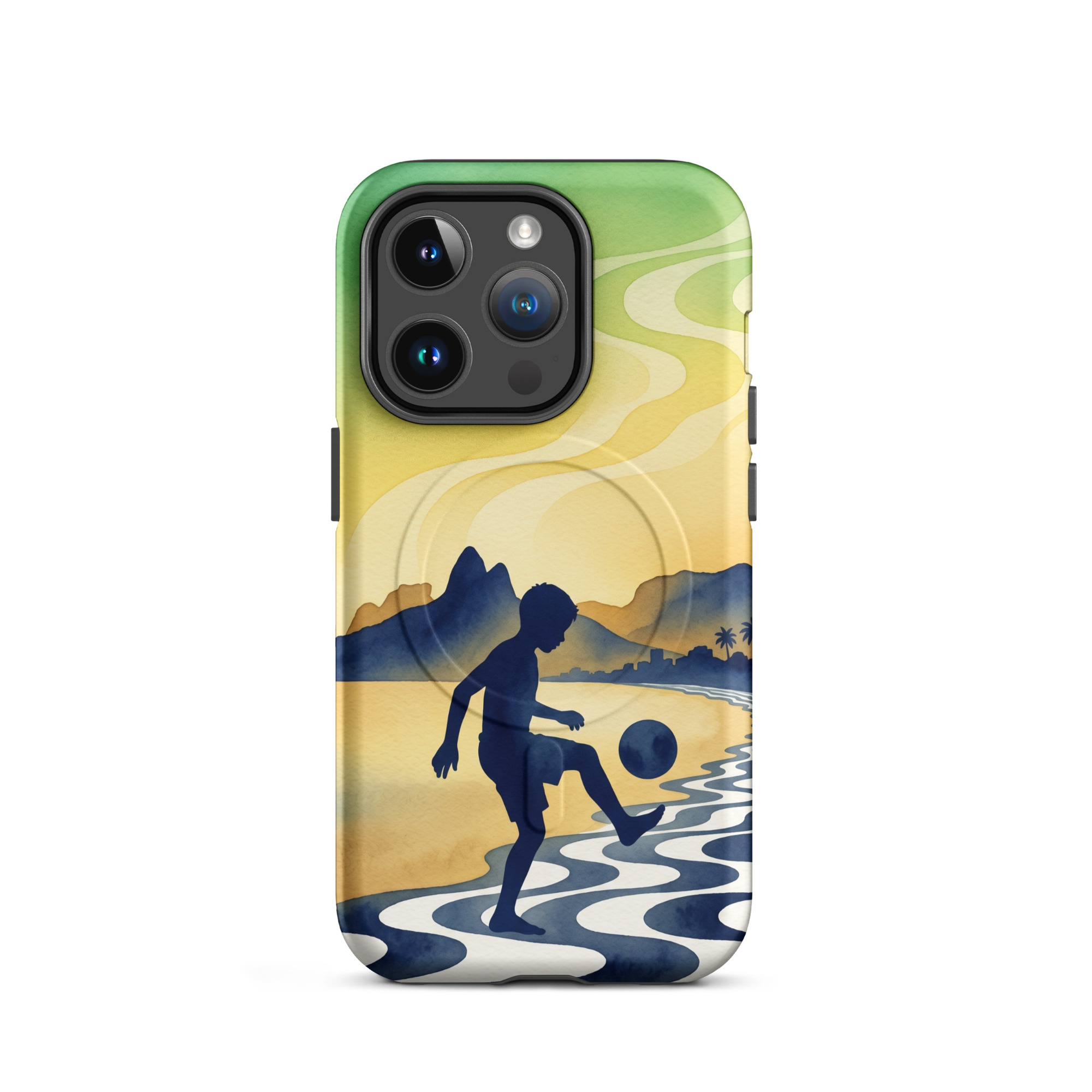Brazil - Children Playing With a Ball - Tough iPhone Case - Image 4