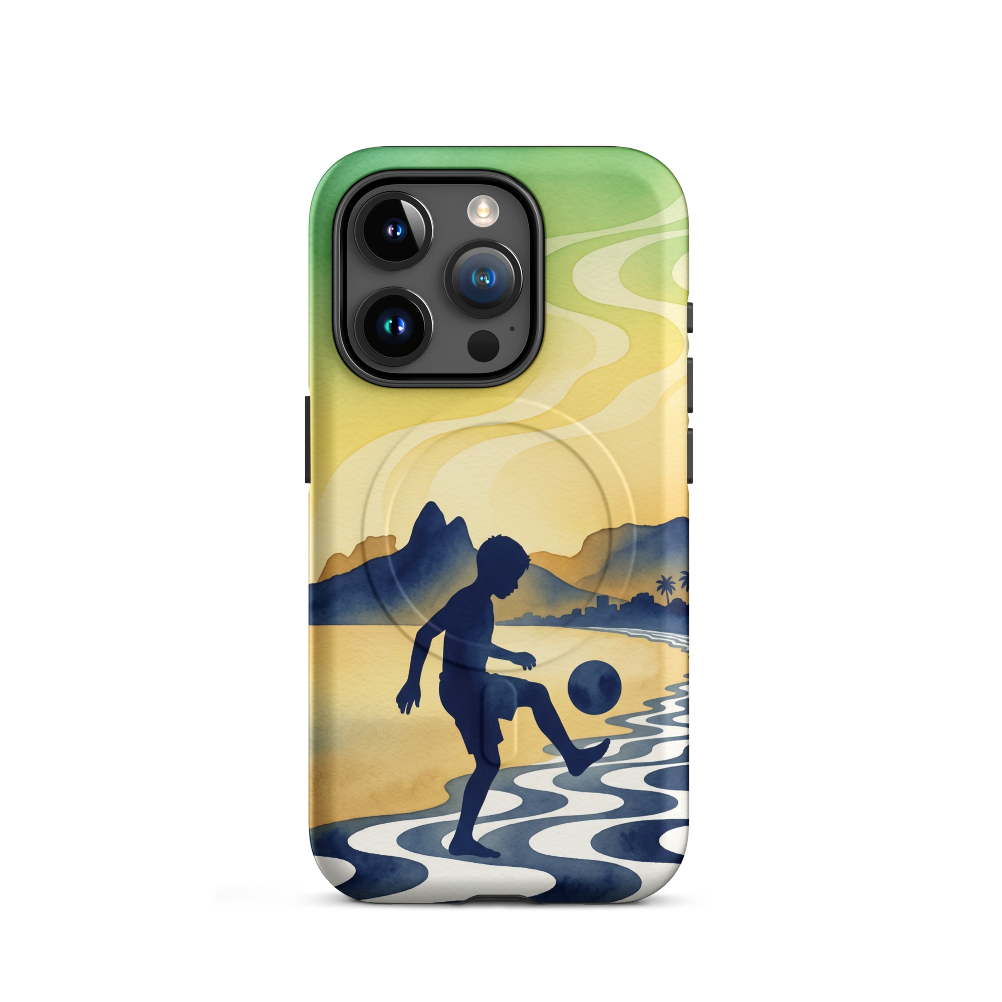 Brazil - Children Playing With a Ball - Tough iPhone Case - Image 8