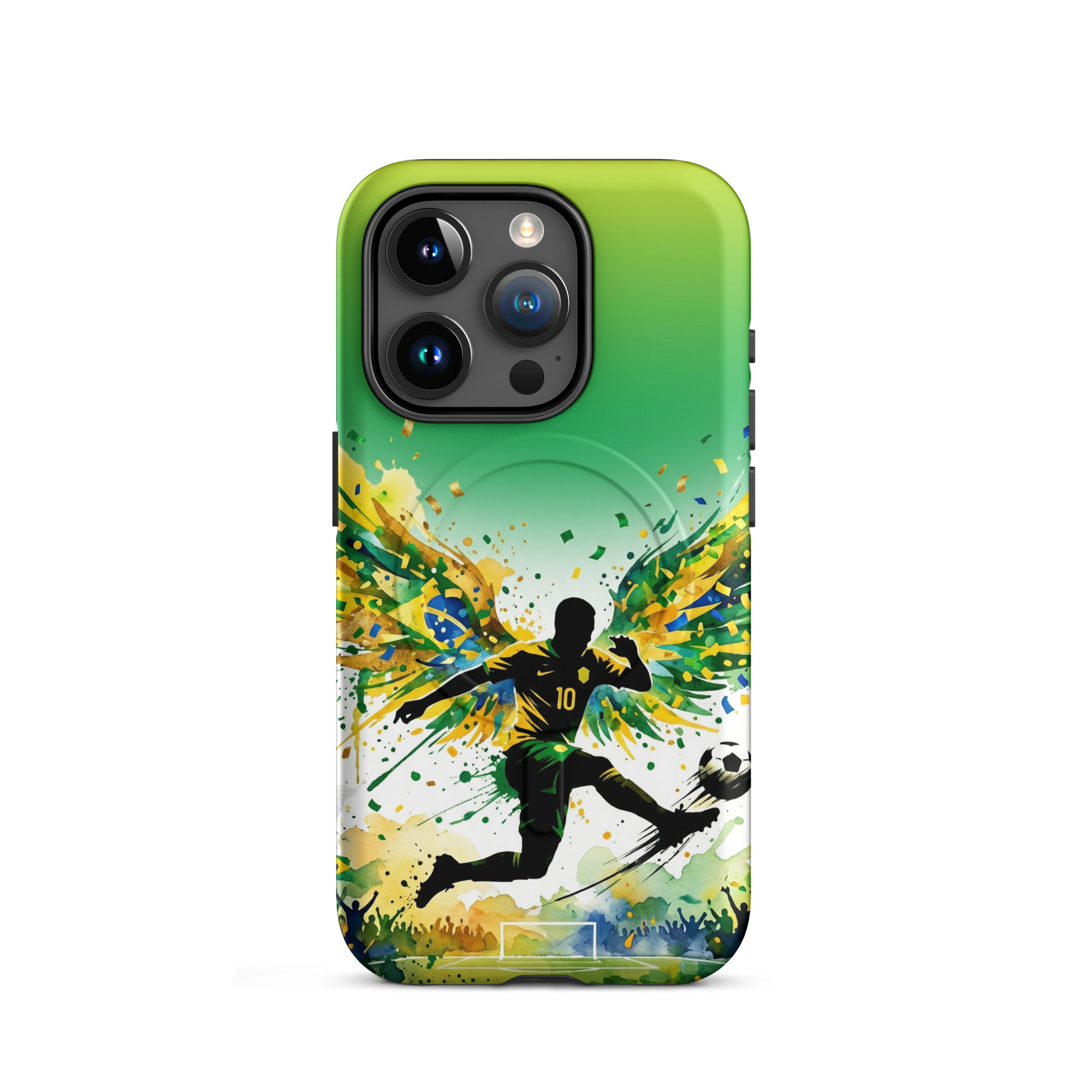 Brazil - Footballer with Wings - Tough iPhone Case - Image 8