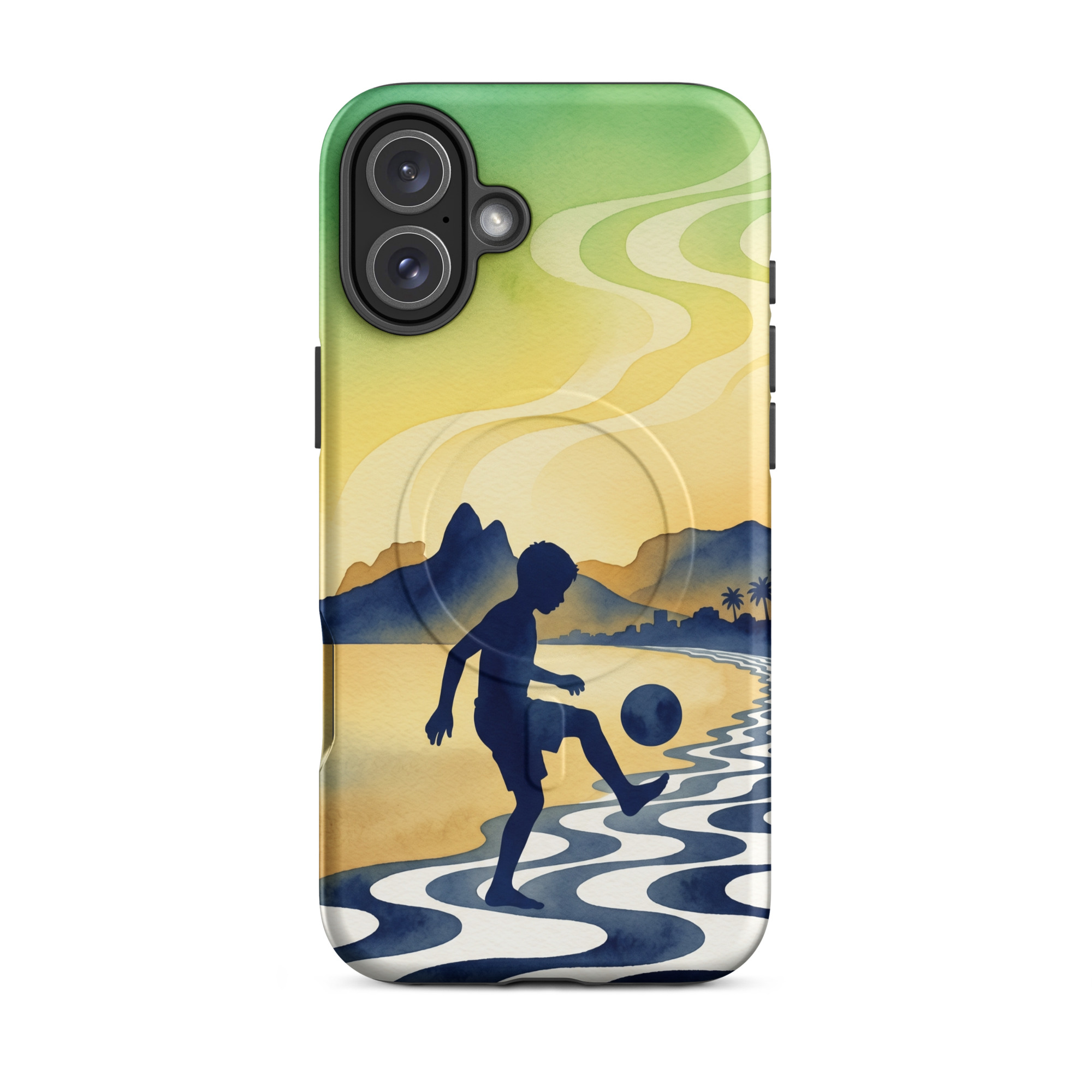 Brazil - Children Playing With a Ball - Tough iPhone Case - Image 11