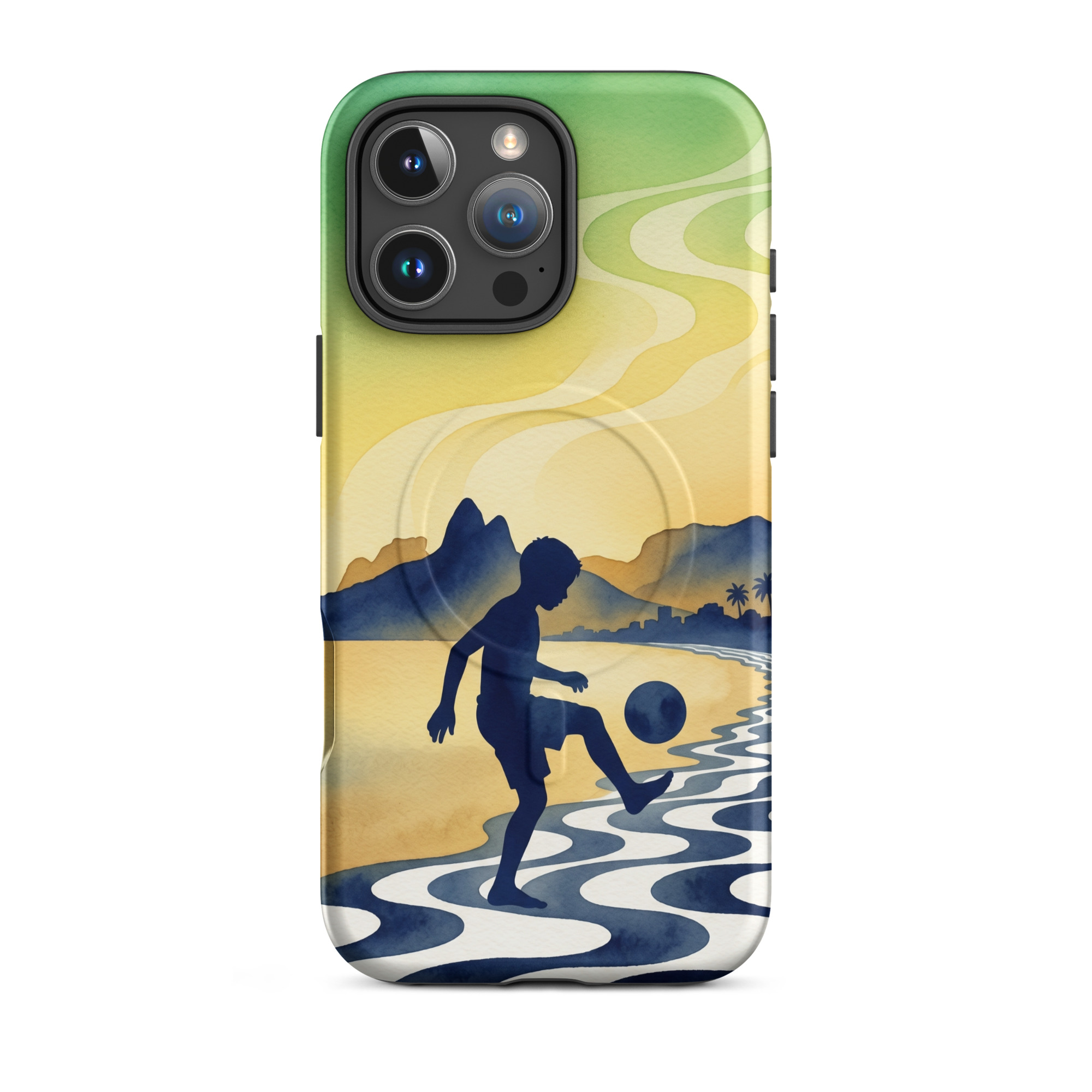 Brazil - Children Playing With a Ball - Tough iPhone Case - Image 13