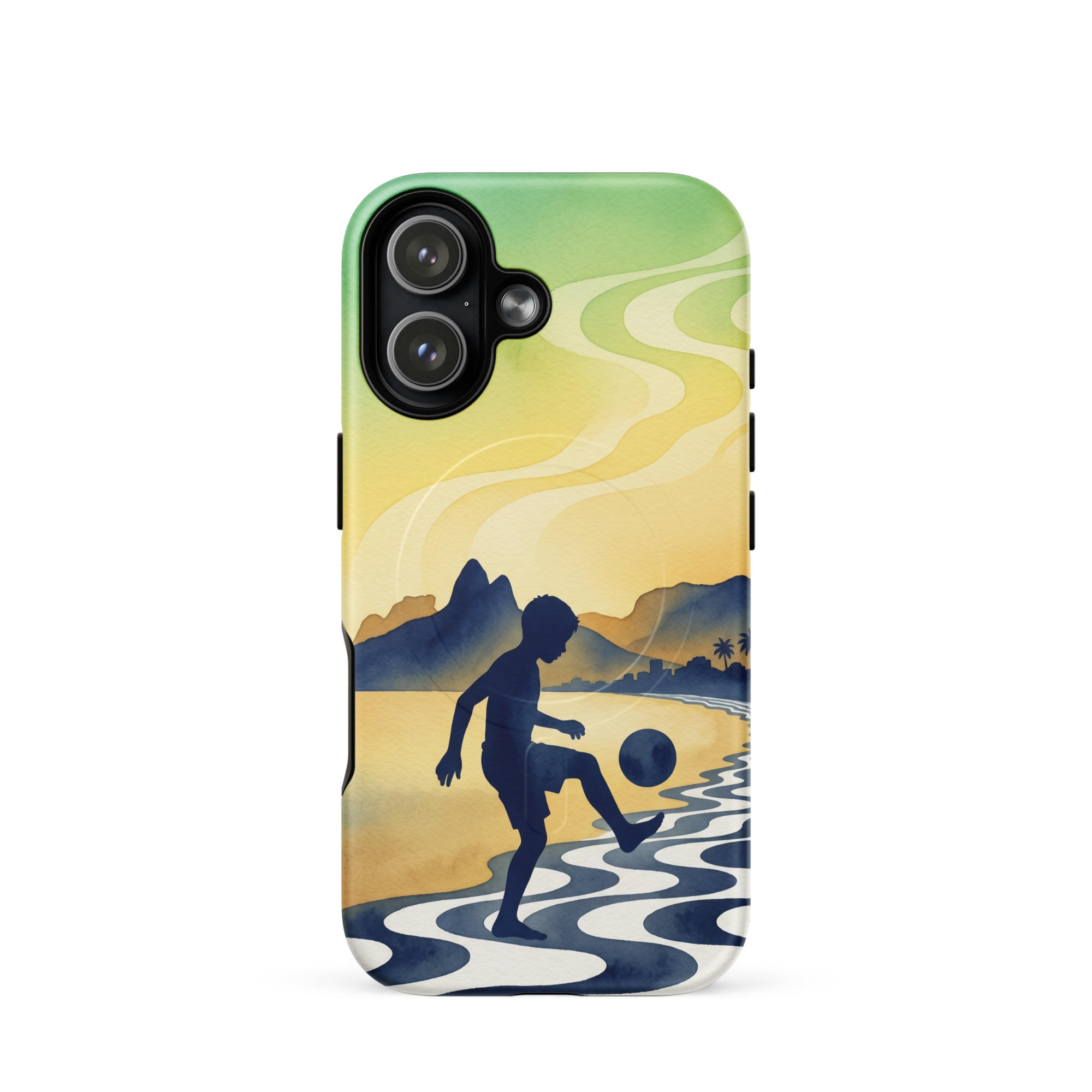 Brazil - Children Playing With a Ball - Tough iPhone Case - Image 14