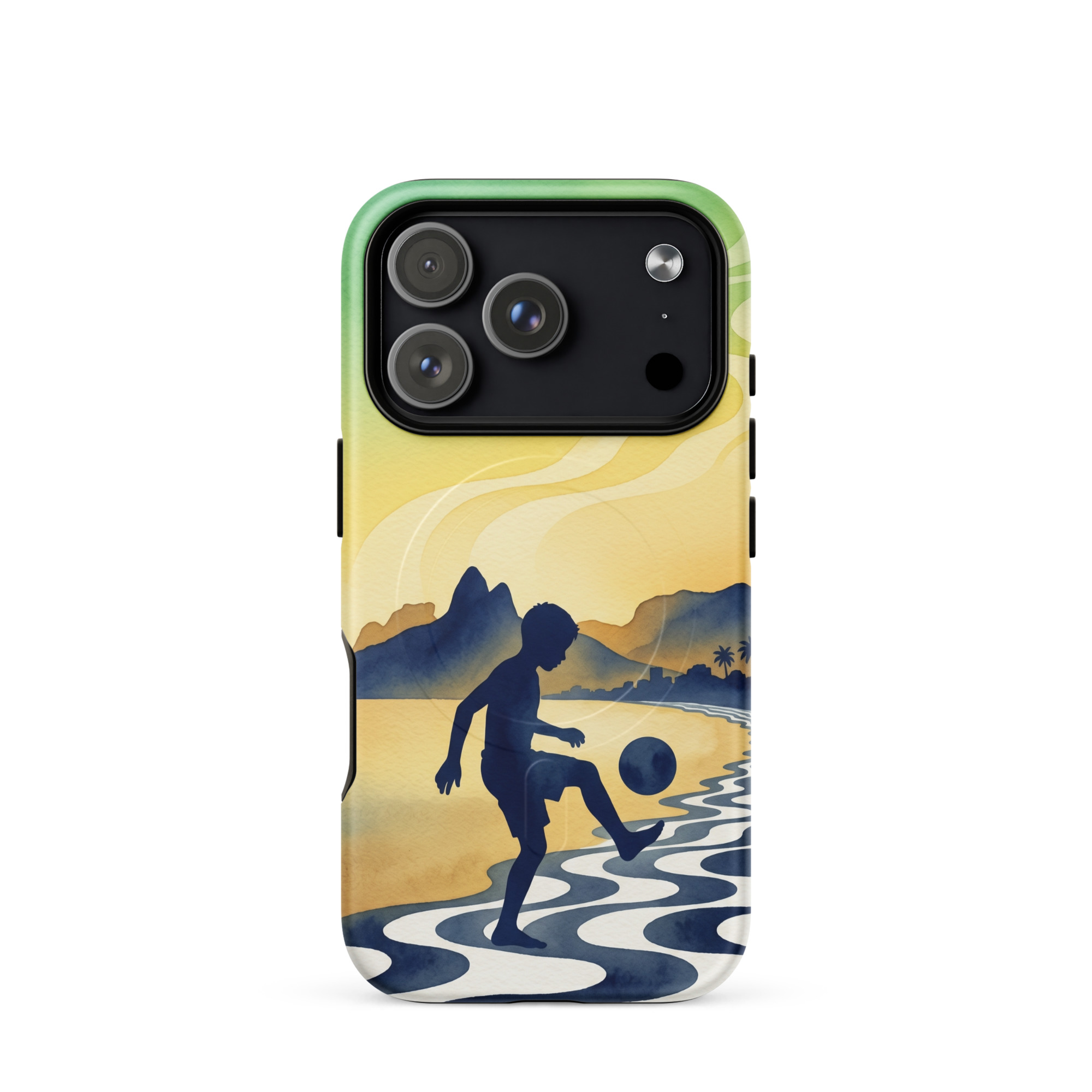 Brazil - Children Playing With a Ball - Tough iPhone Case - Image 16
