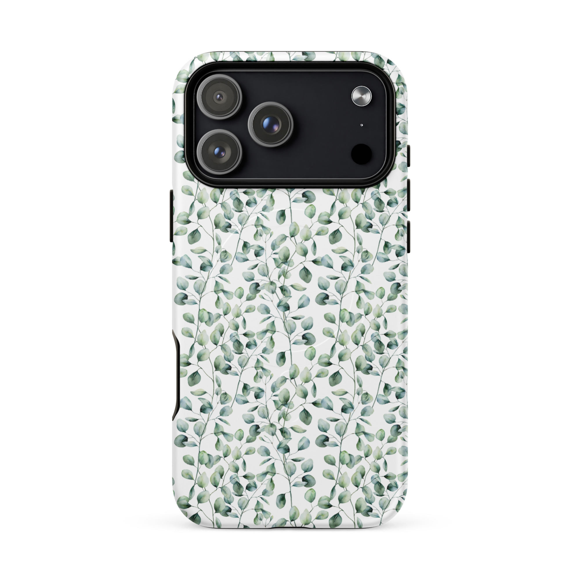 Thin Branch and Green Leaves - Tough iPhone Case