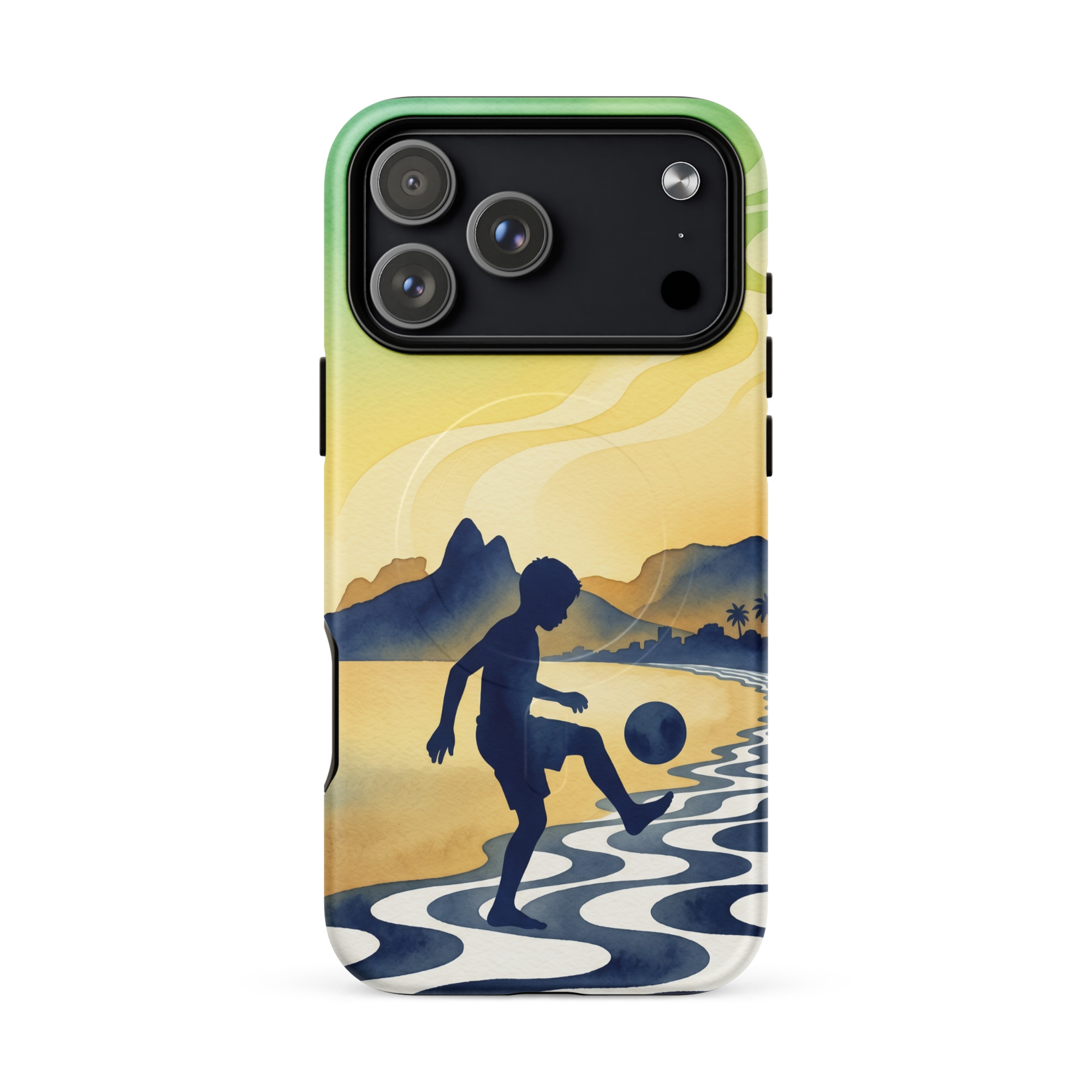 Brazil - Children Playing With a Ball - Tough iPhone Case