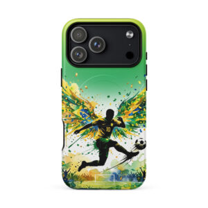 Brazil - Footballer with Wings - Tough iPhone Case