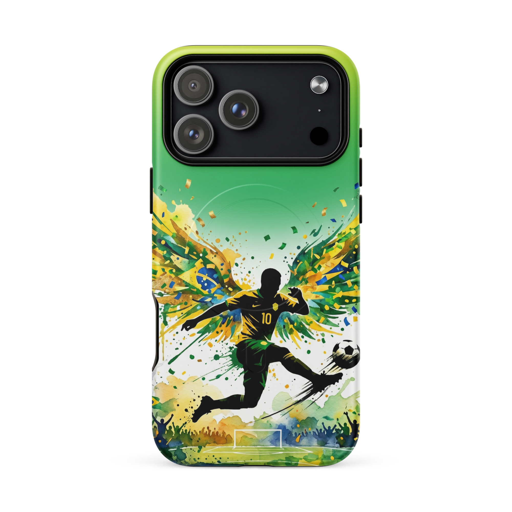Brazil - Footballer with Wings - Tough iPhone Case