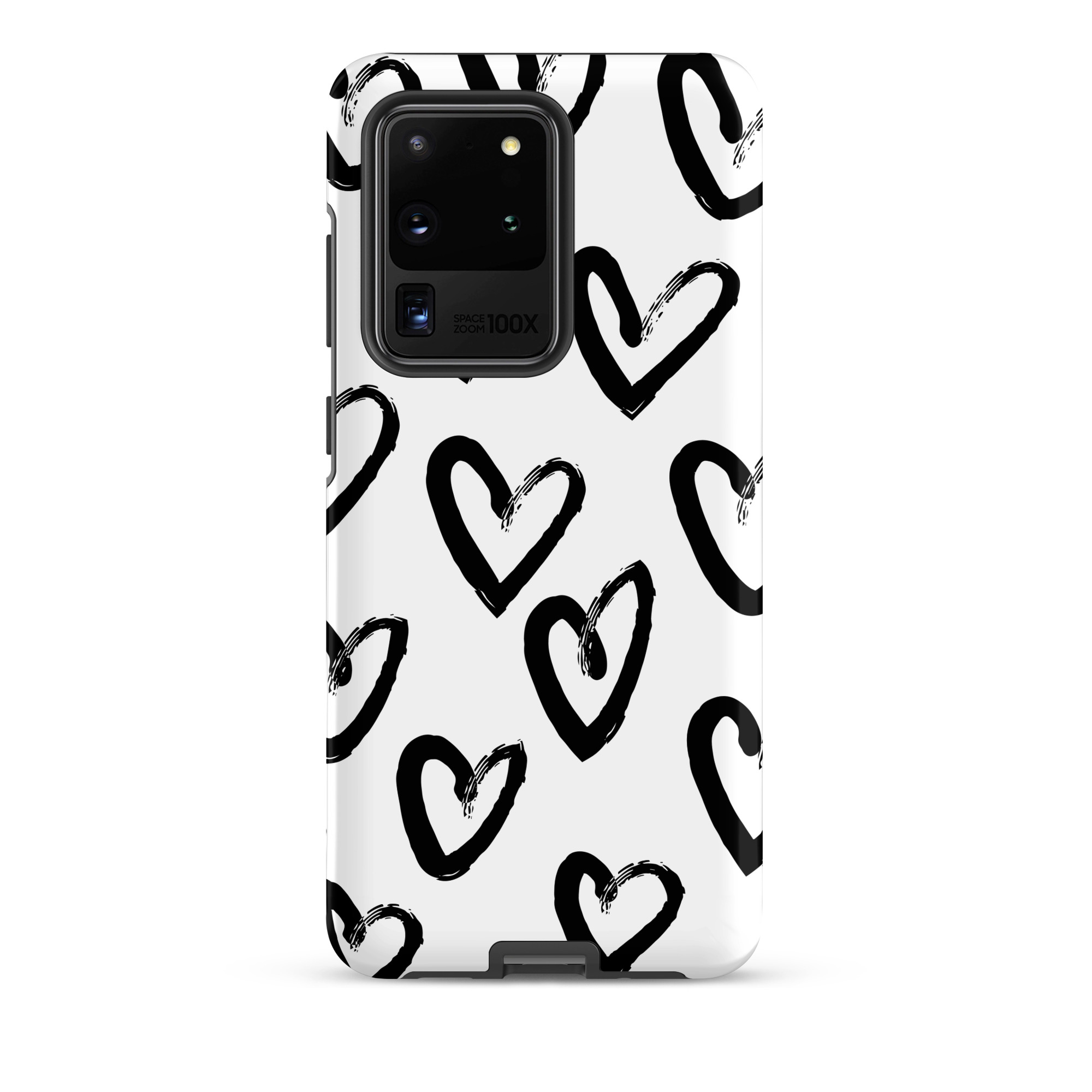 Black Ink Heart - Tough Galaxy Case - Image 5