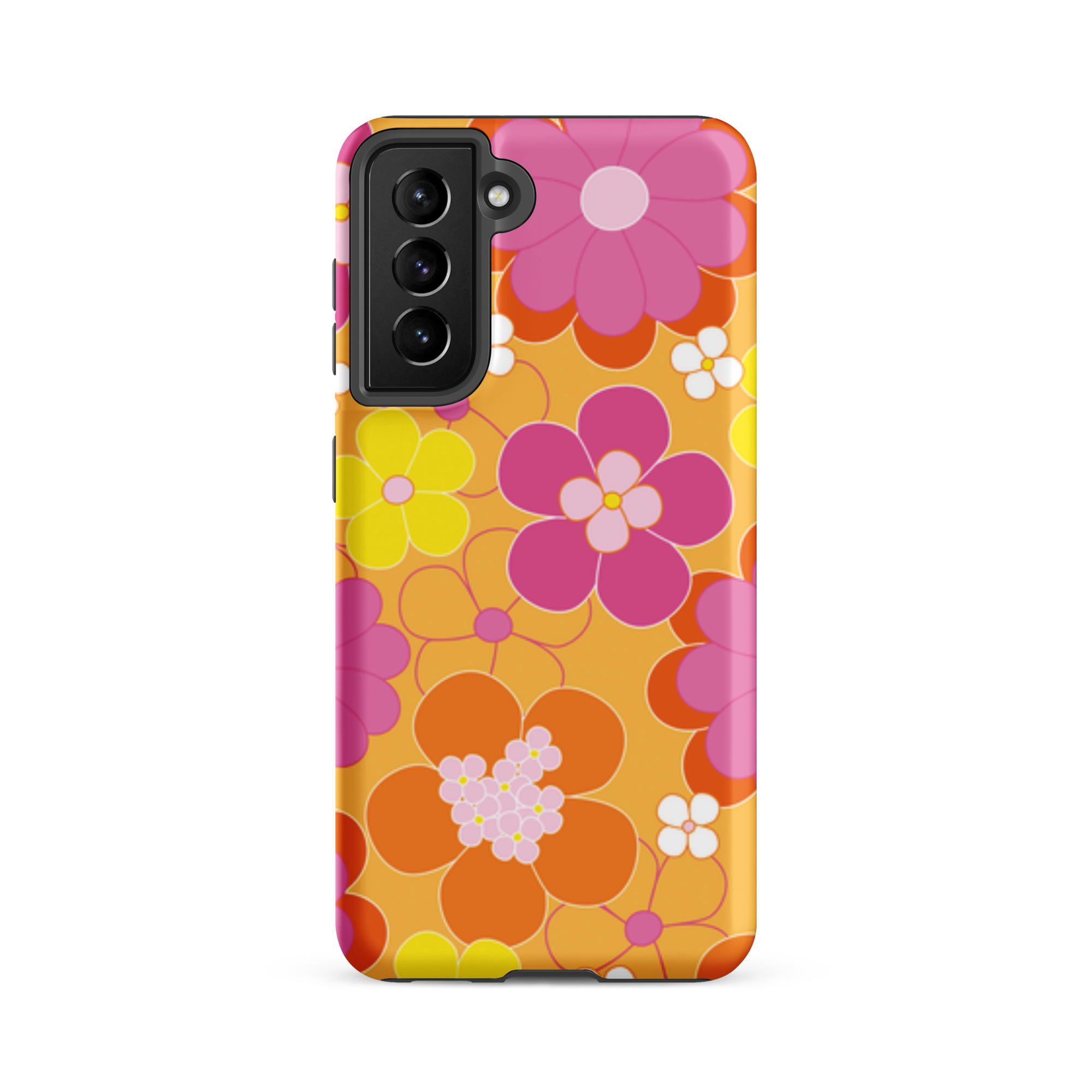 Pink/Yellow Flowers - Tough Galaxy Case - Image 9