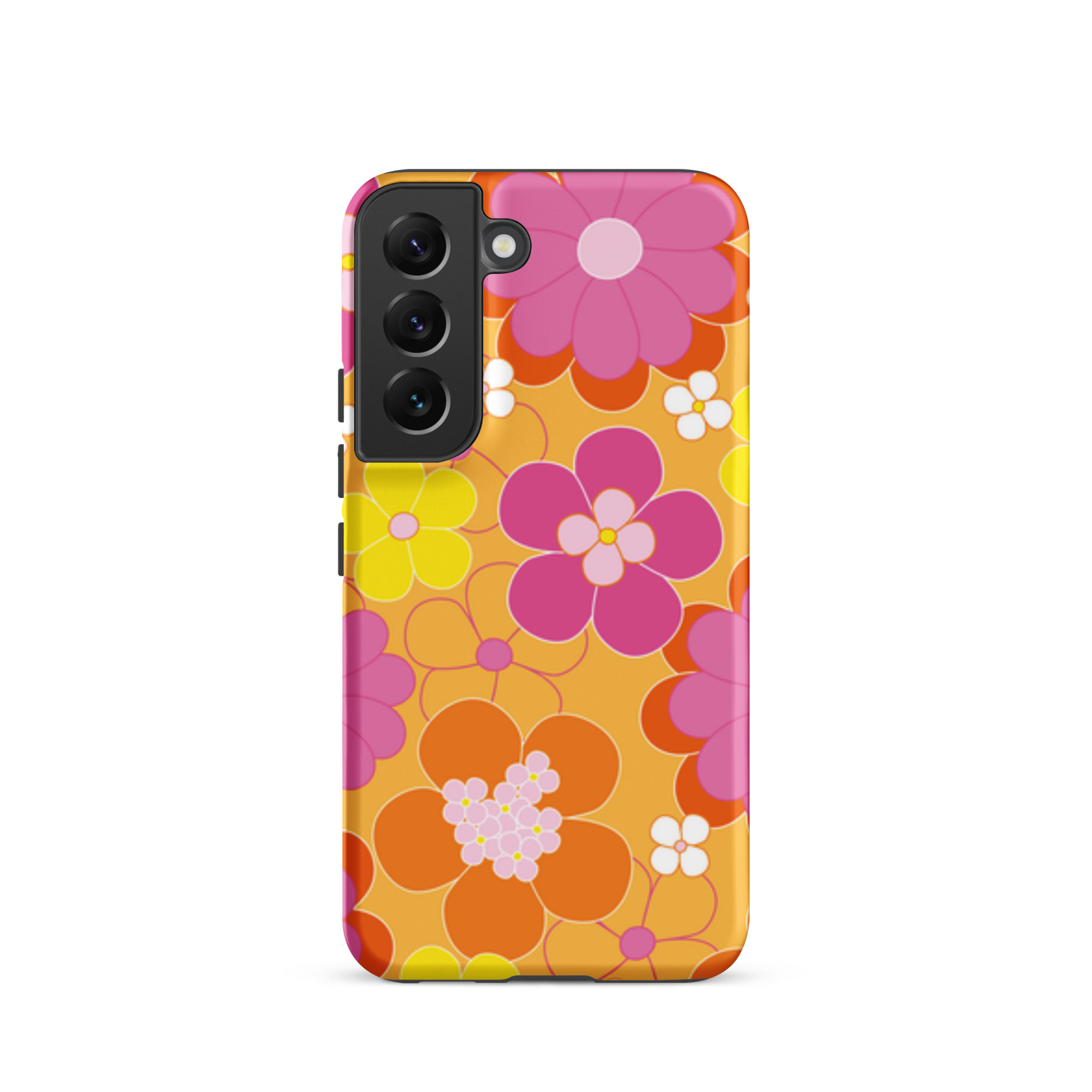 Pink/Yellow Flowers - Tough Galaxy Case - Image 10