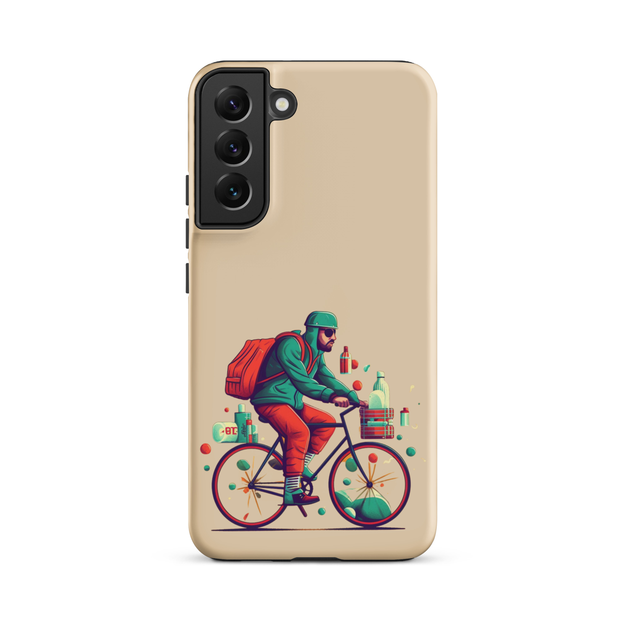 Man Riding a Bicycle - Tough Galaxy Case - Image 11