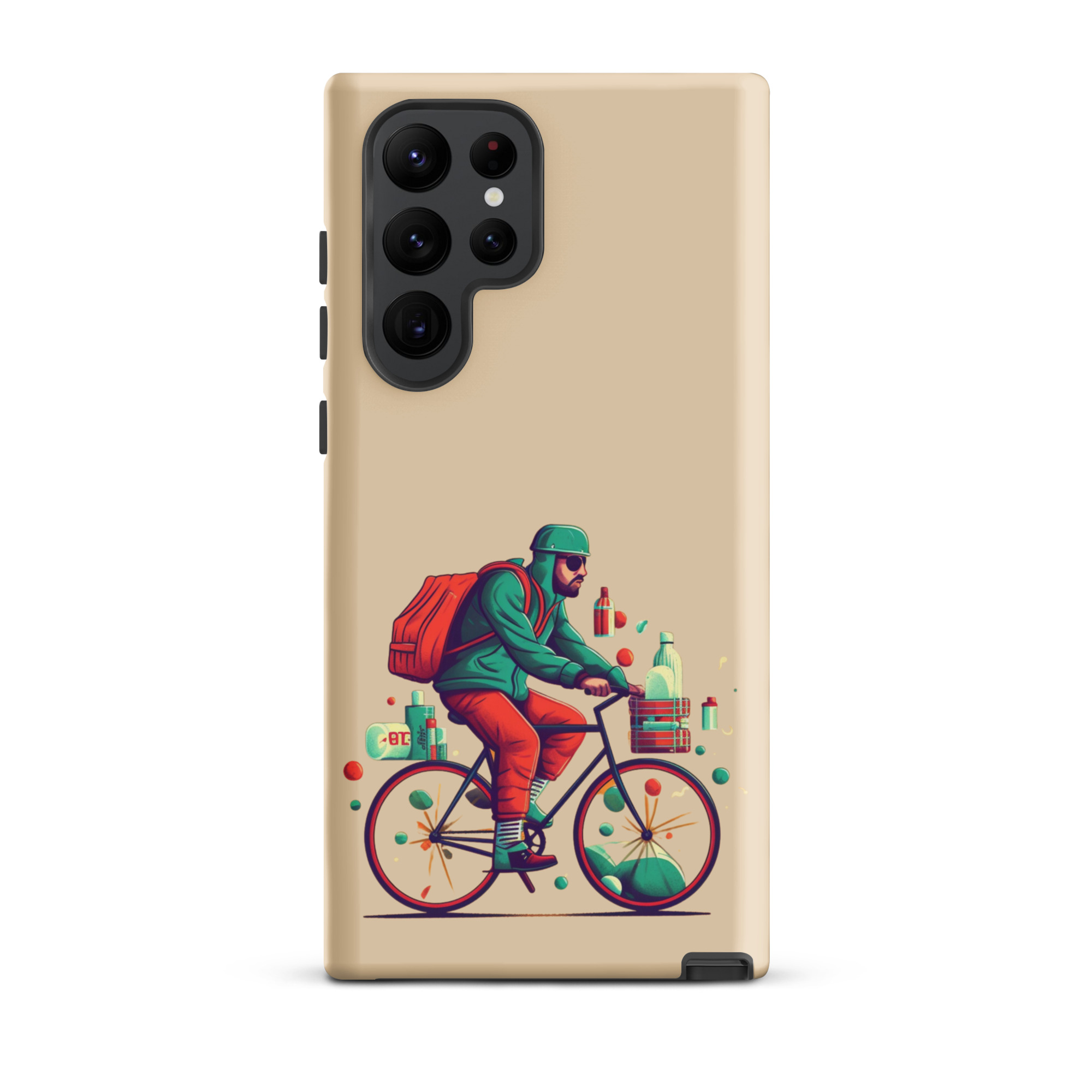 Man Riding a Bicycle - Tough Galaxy Case - Image 12