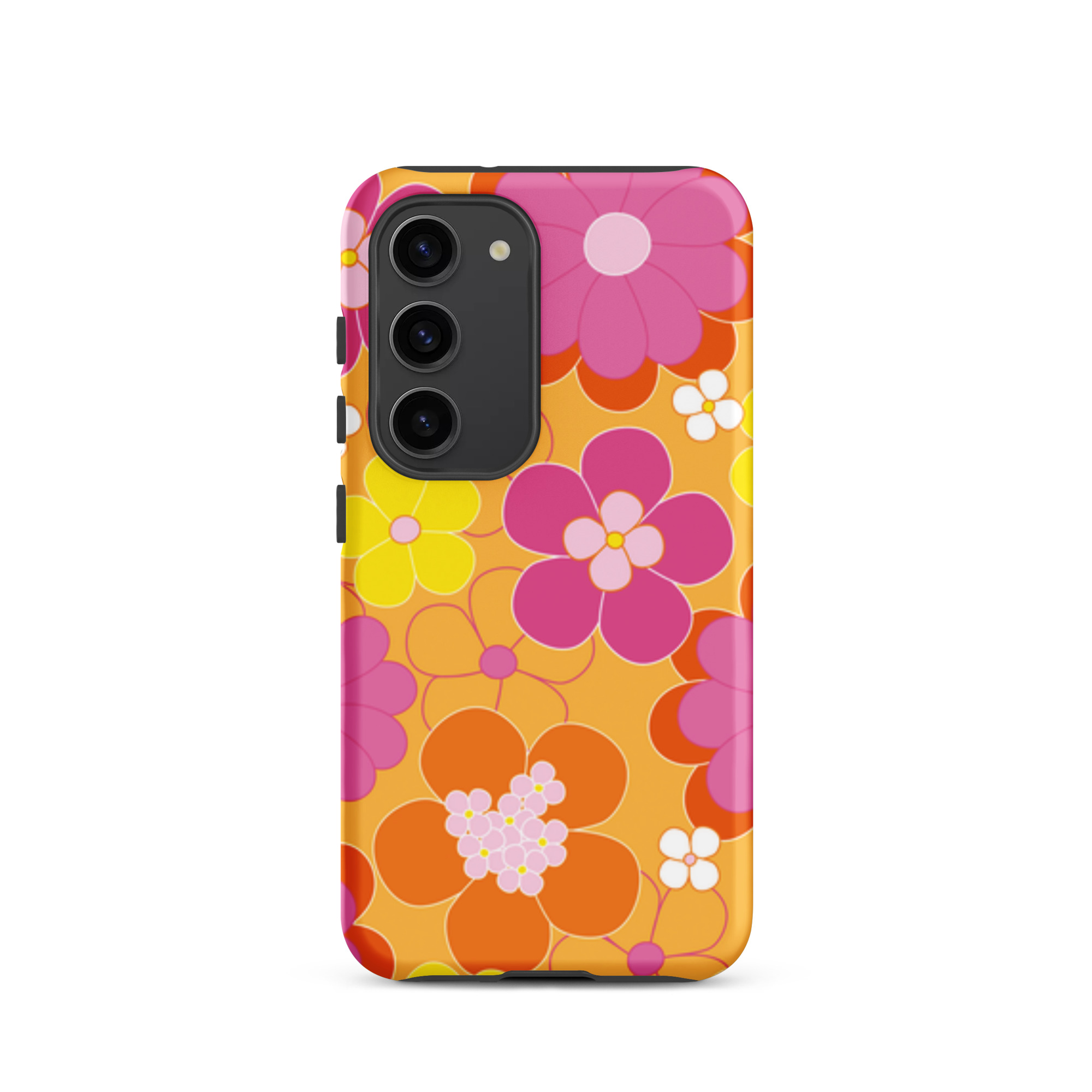 Pink/Yellow Flowers - Tough Galaxy Case - Image 13