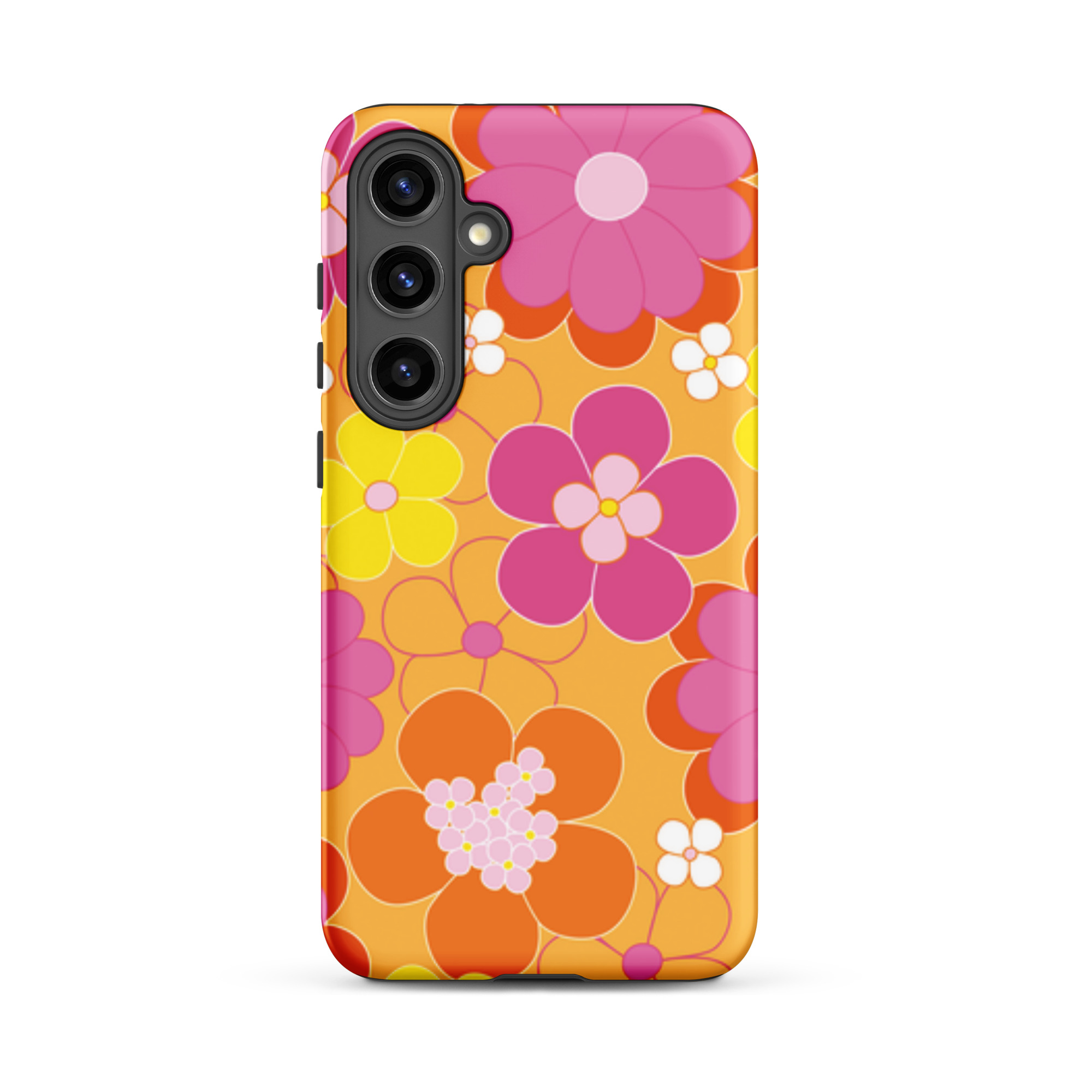 Pink/Yellow Flowers - Tough Galaxy Case - Image 17