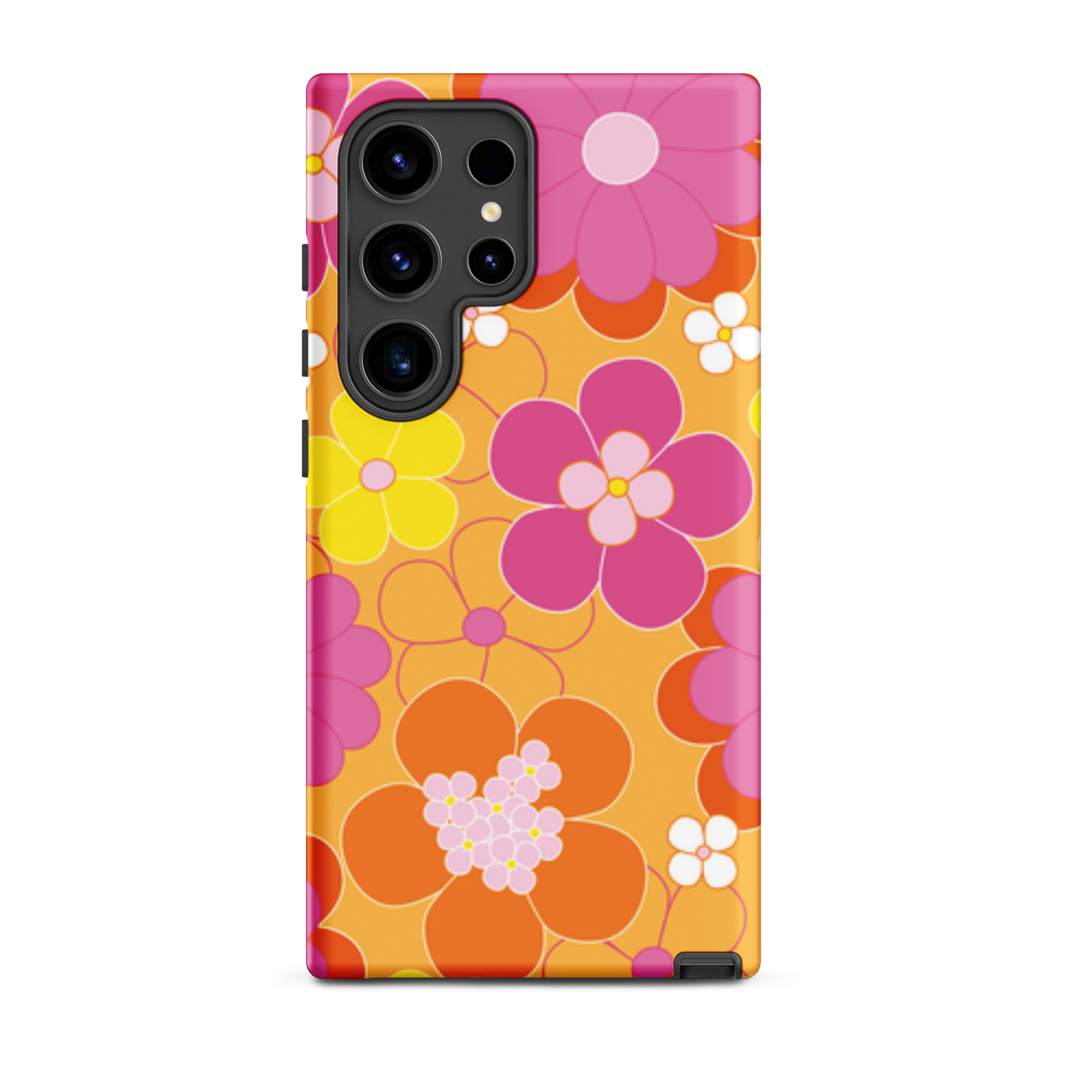 Pink/Yellow Flowers - Tough Galaxy Case - Image 18