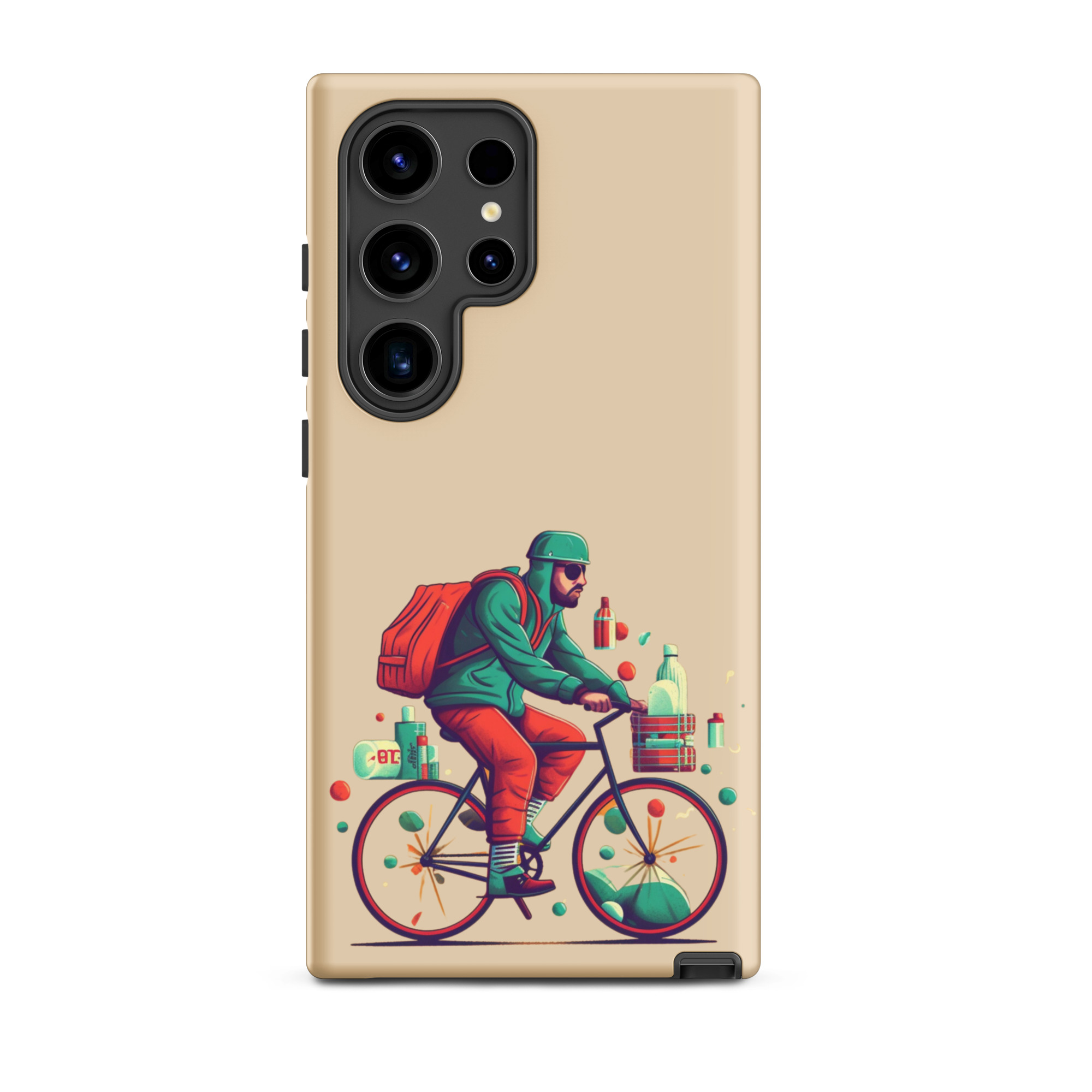 Man Riding a Bicycle - Tough Galaxy Case - Image 18